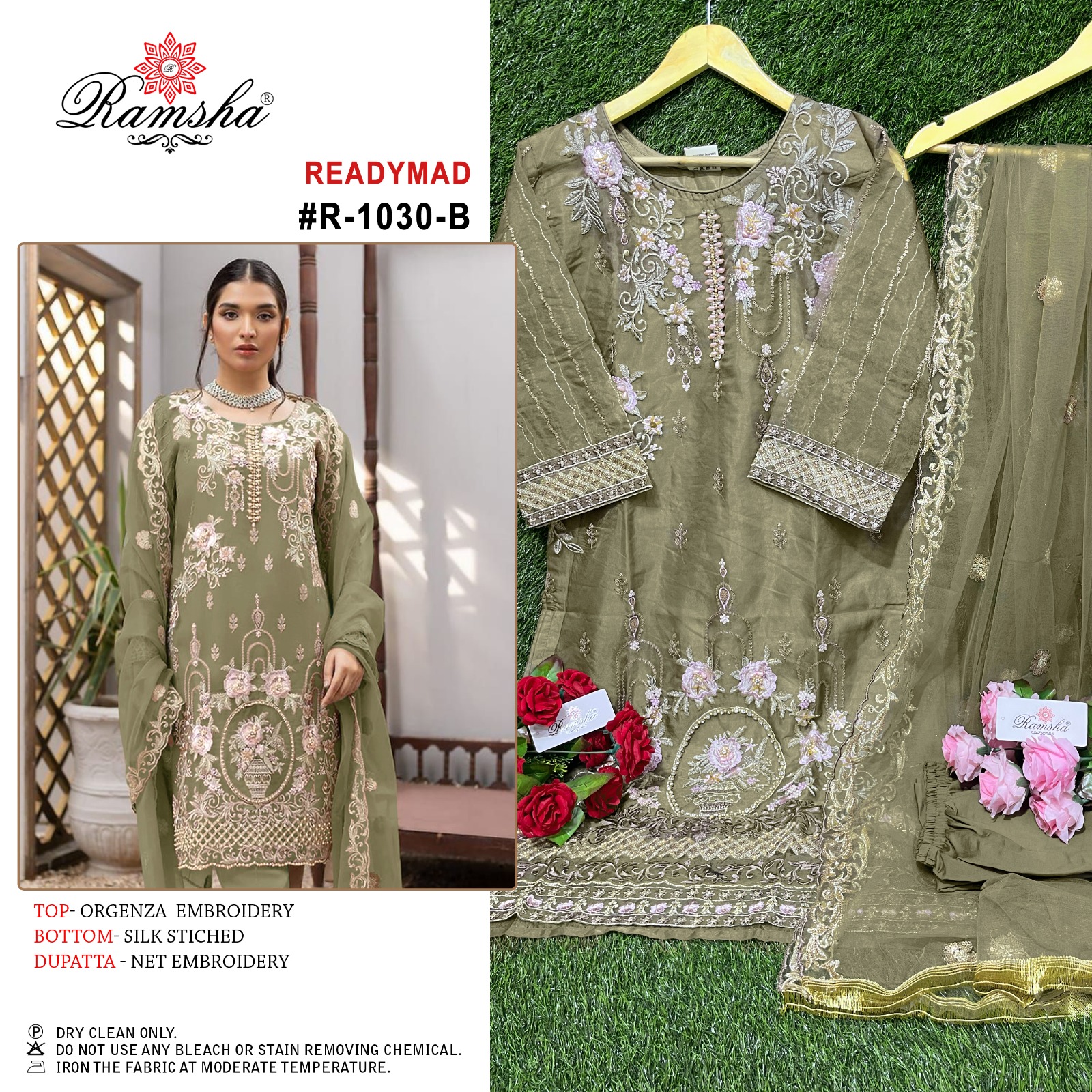 ramsha ramsha r 1030 orgenza attrective embroidery look top bottom with dupatta catalog