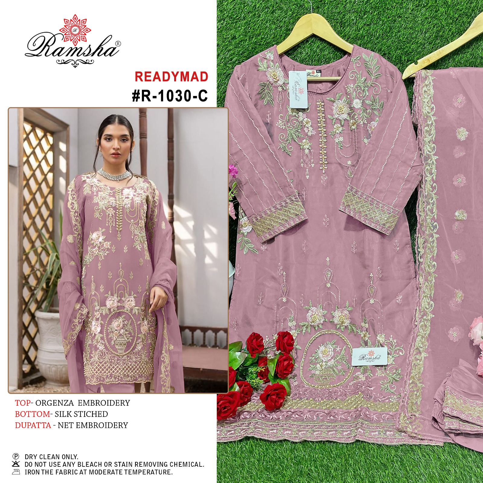 ramsha ramsha r 1030 orgenza attrective embroidery look top bottom with dupatta catalog