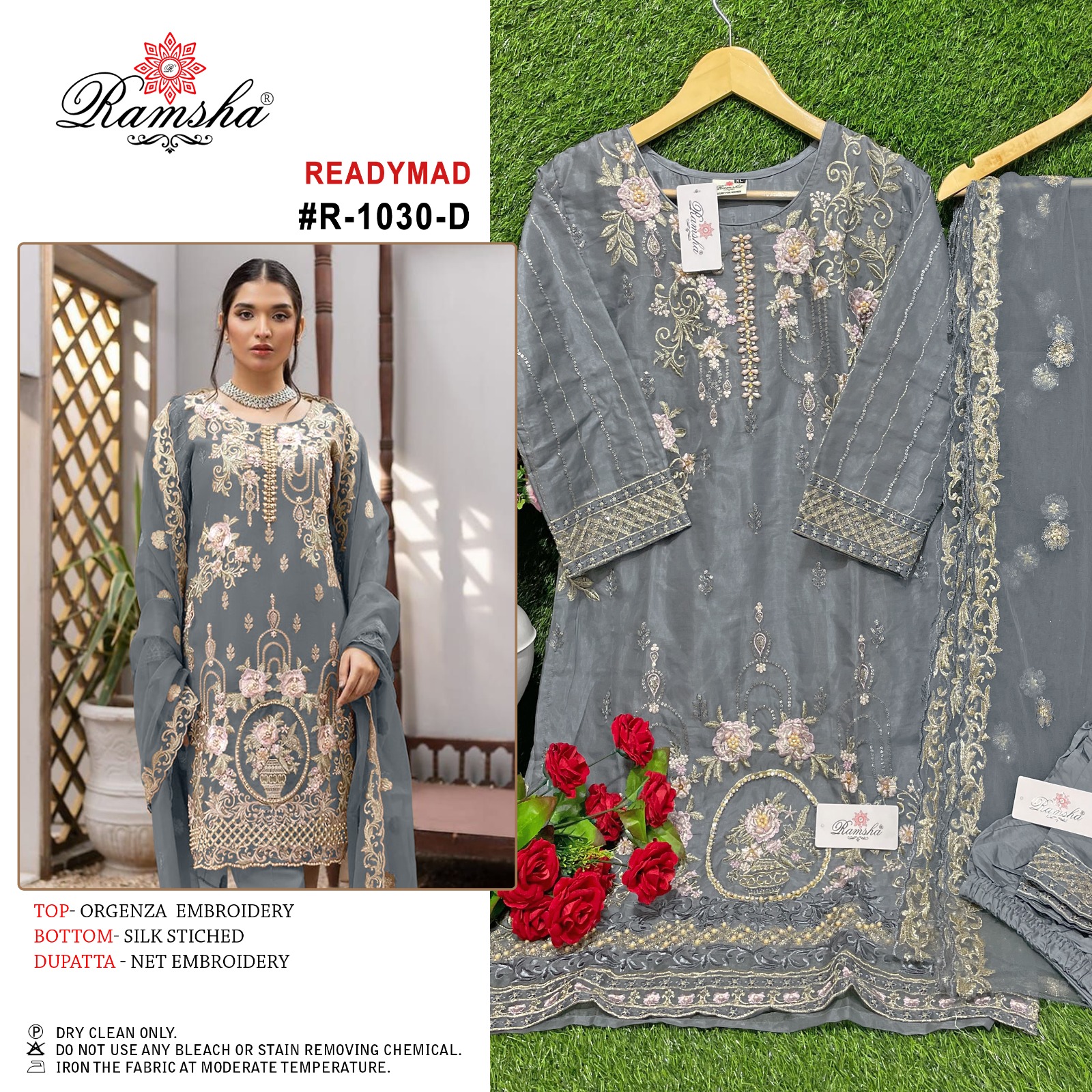 ramsha ramsha r 1030 orgenza attrective embroidery look top bottom with dupatta catalog