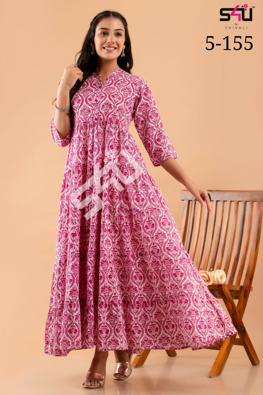 s4u d no 5-155 fancy elegant kurti size set