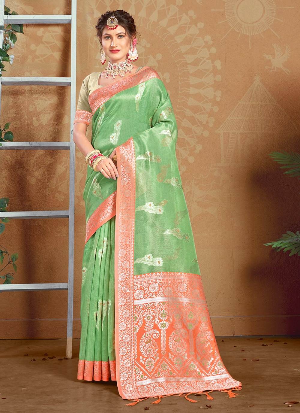 sangam print alisha kota cotton elegant look saree catalog