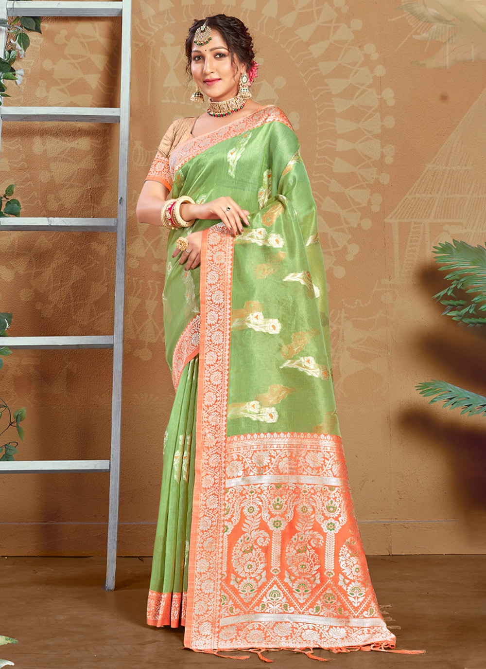 sangam print alisha kota cotton elegant look saree catalog