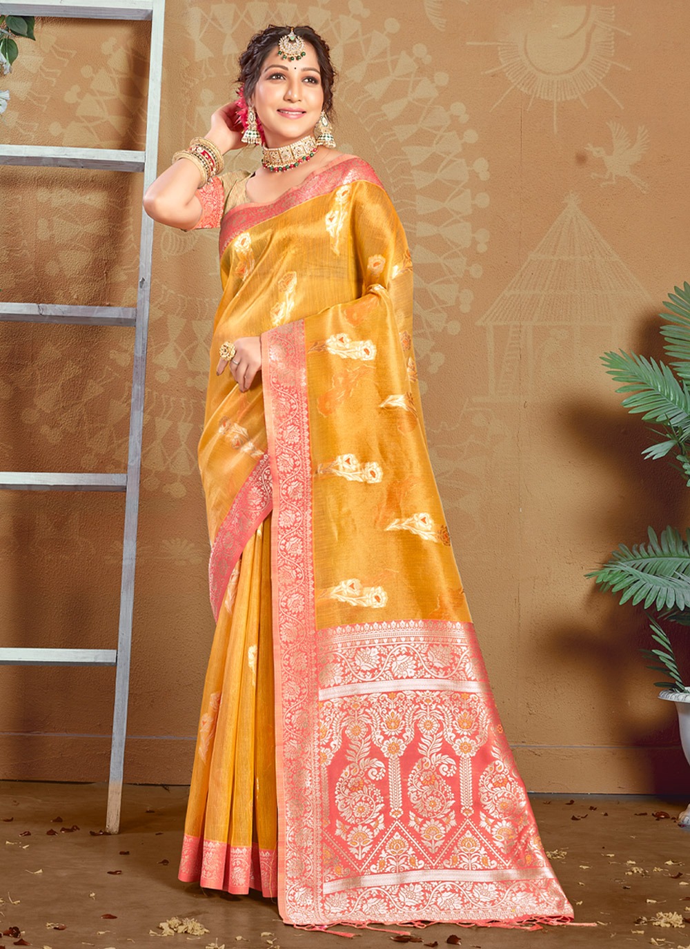 sangam print alisha kota cotton elegant look saree catalog