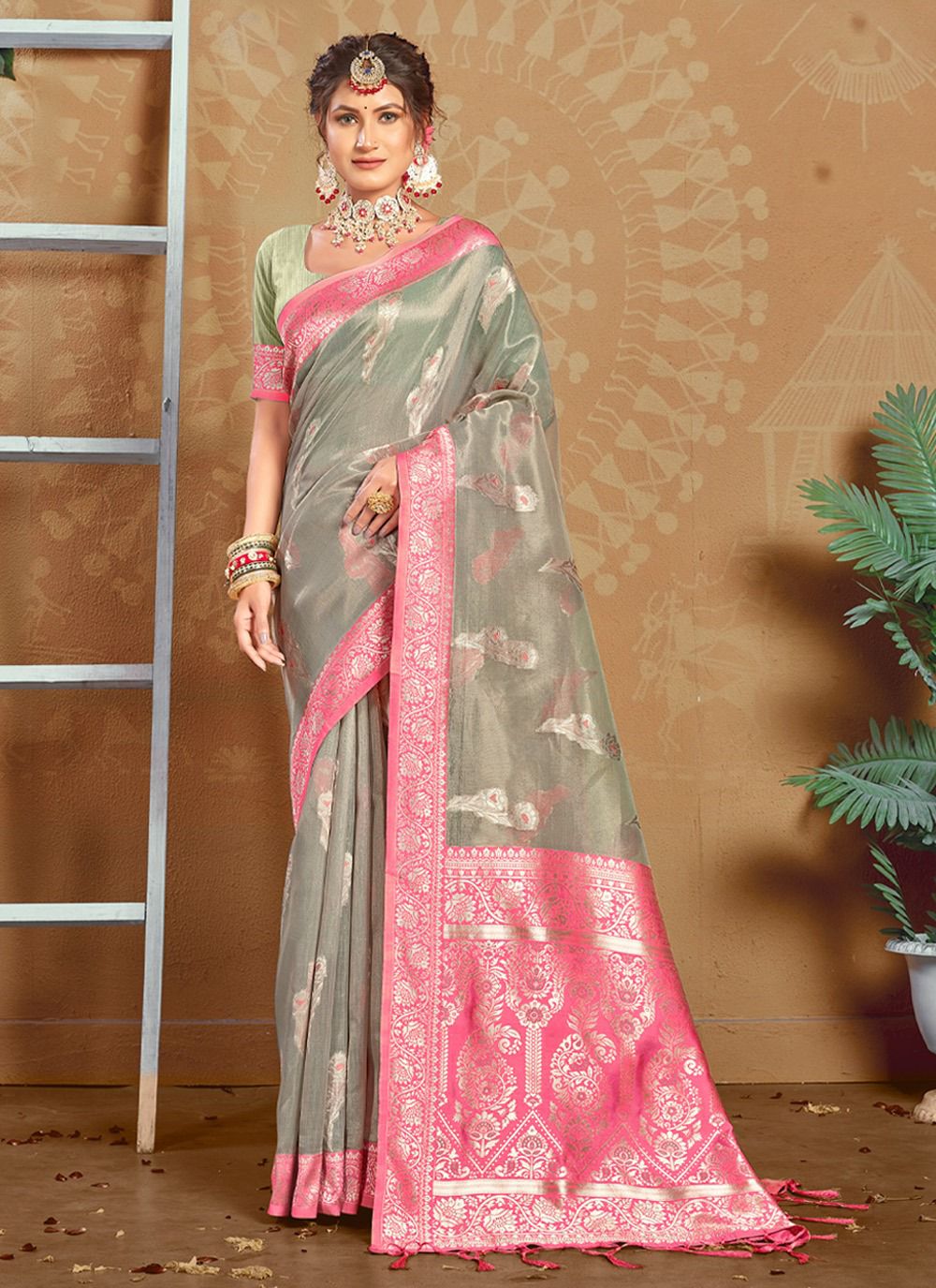 sangam print alisha kota cotton elegant look saree catalog