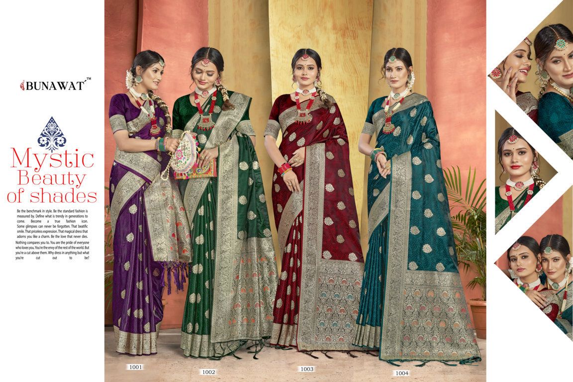 sangam print anju banarsi silk festive look saree catalog