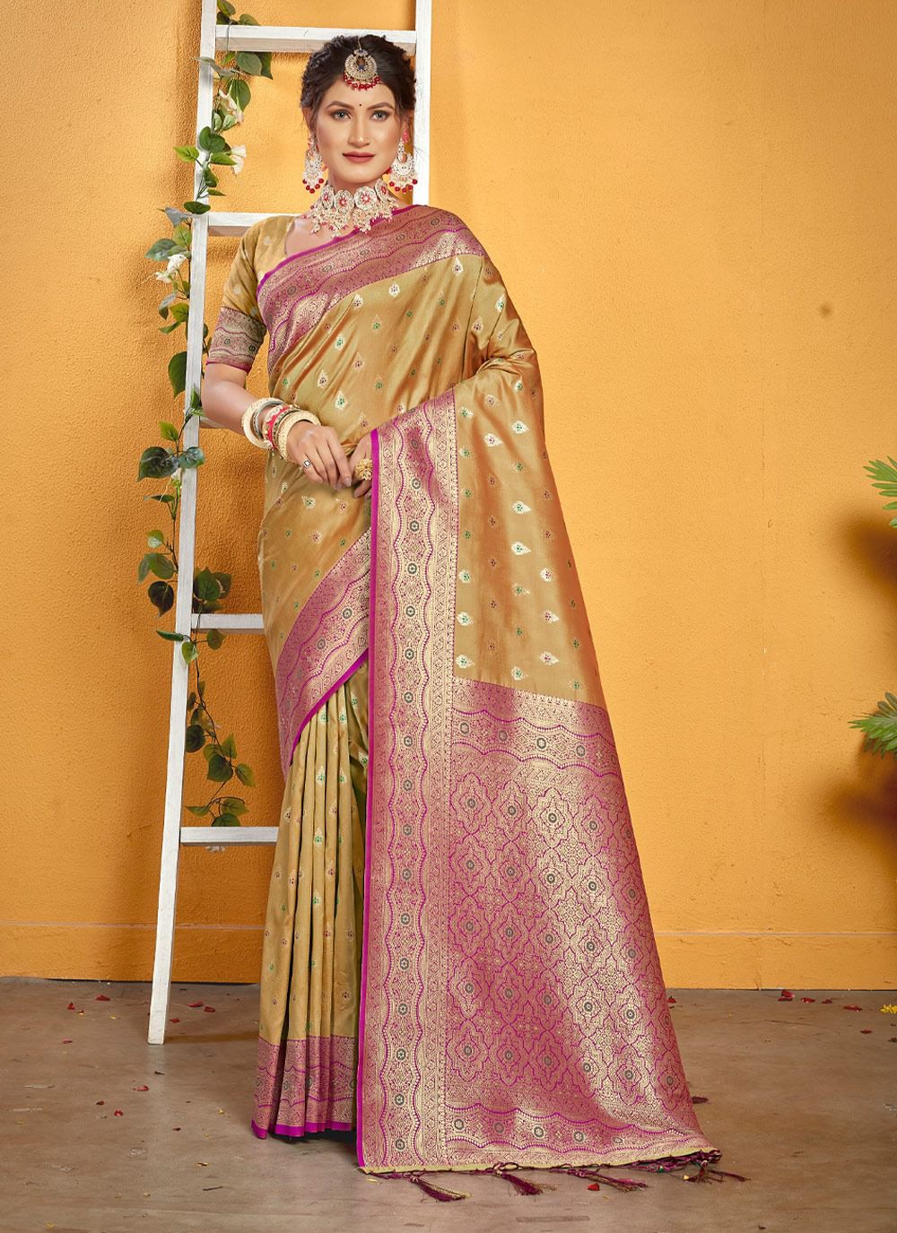 sangam print mastani silk  banarsi silk festive look saree catalog