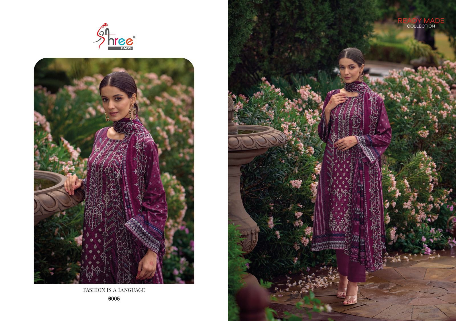 shree fabs bin saeed lawn collection vol 6 lawn decent embrodery look top bottom with dupatta catalog