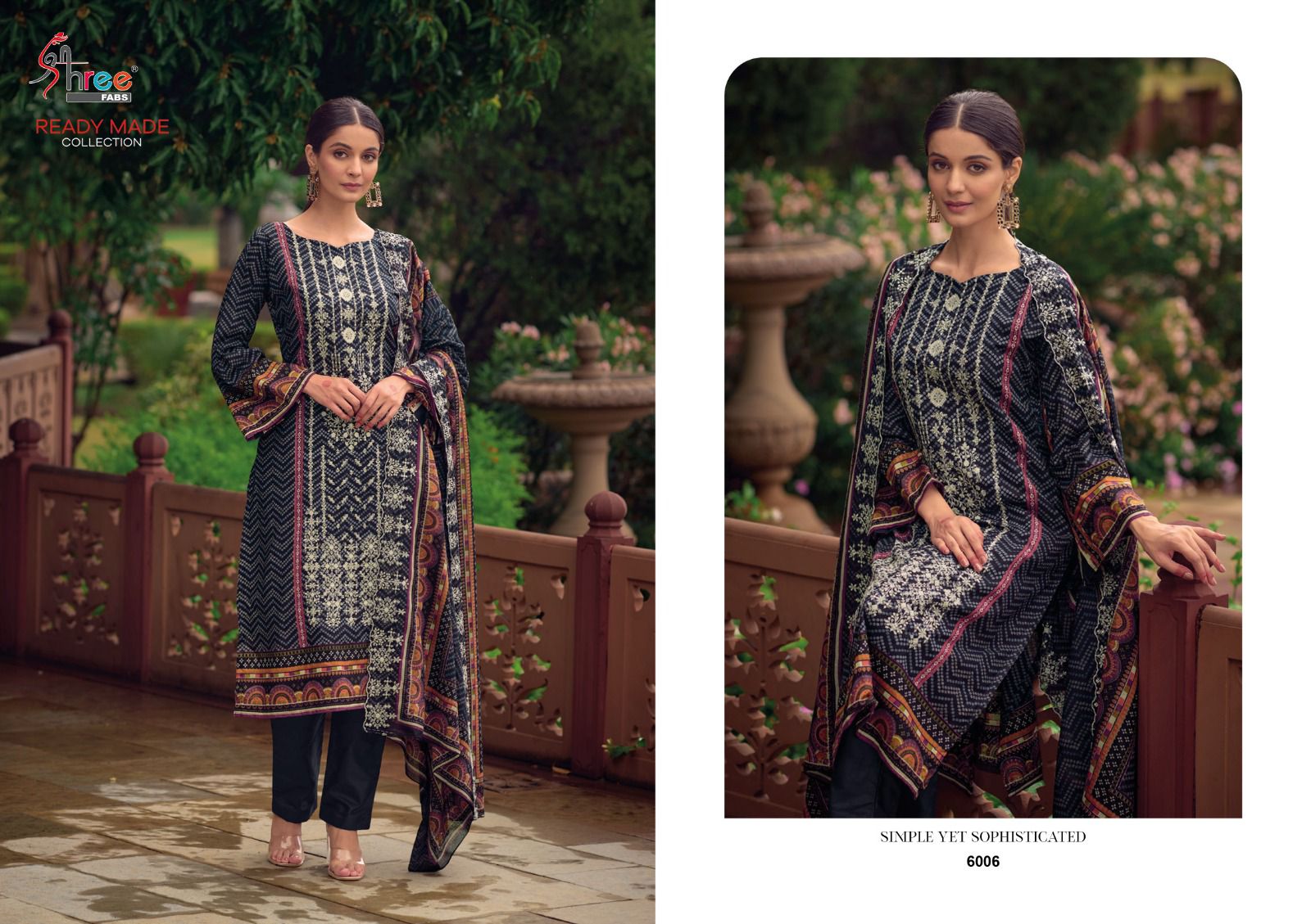 shree fabs bin saeed lawn collection vol 6 lawn decent embrodery look top bottom with dupatta catalog