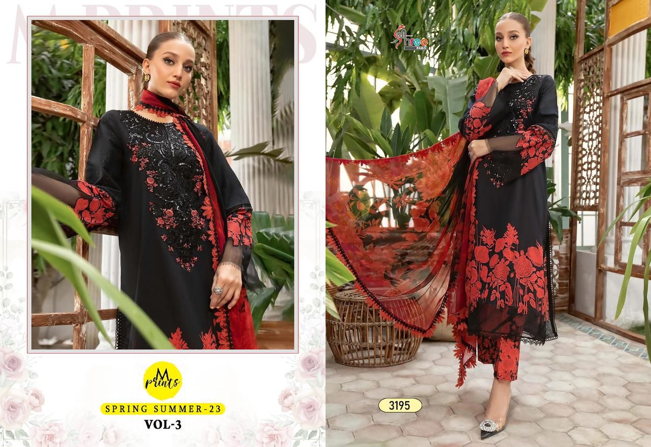 shree fabs M Print Spring Summer 23 Vol 3 cotton exclusive look salwar suit with cotton dupatta catalog