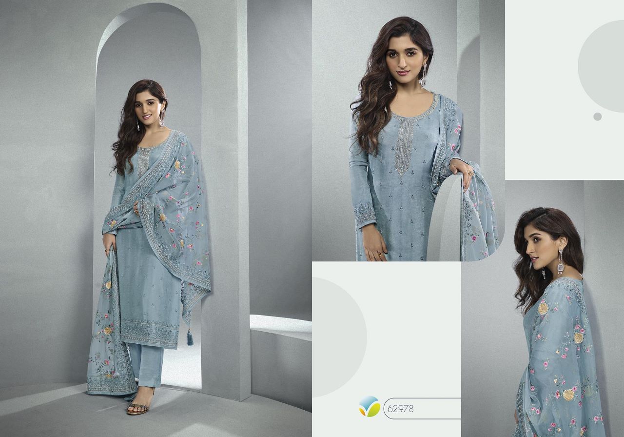 vinay fashion kaseesh samaira dola decent embroidery look salwar suit catalog