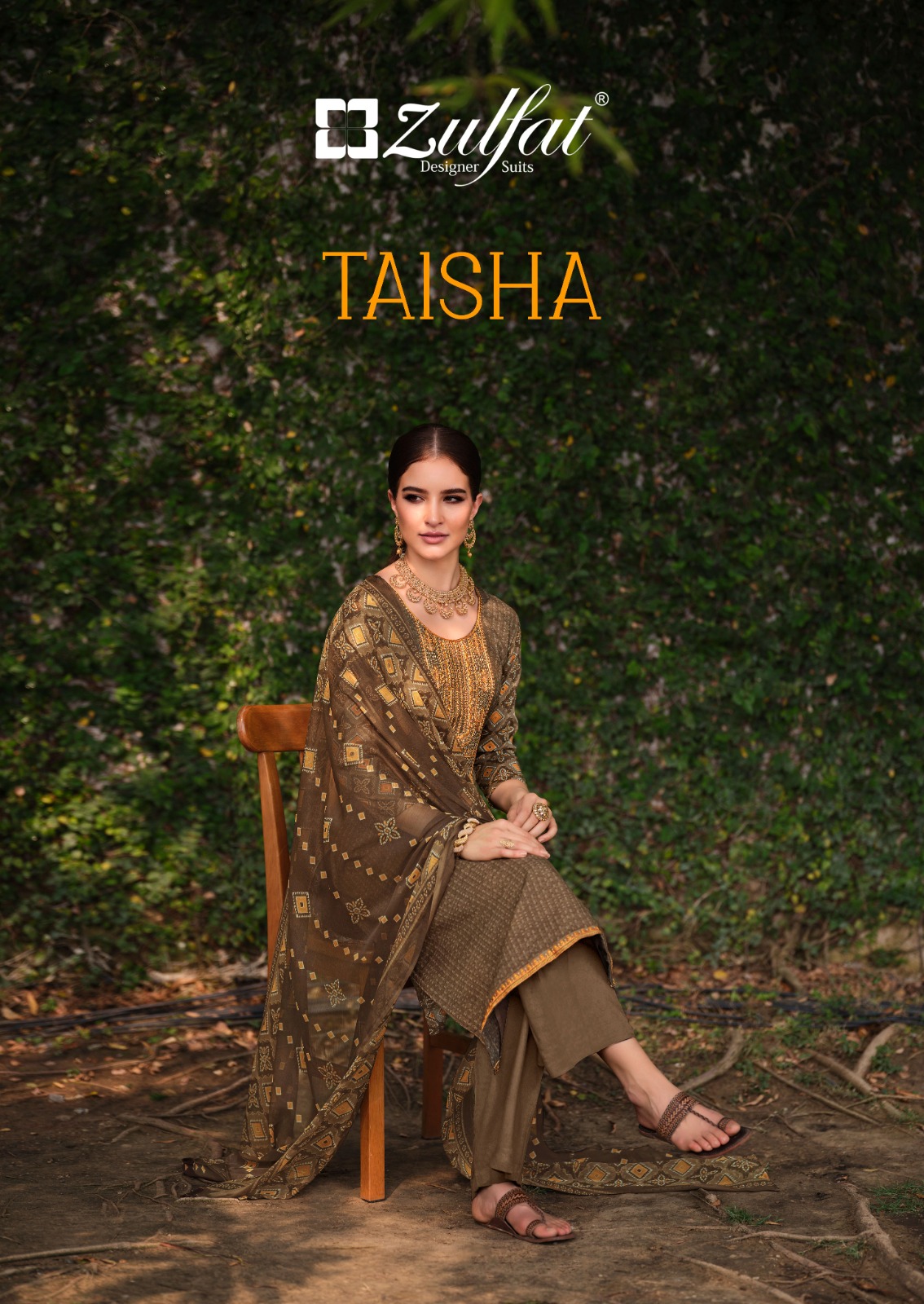 zulfat designer suit taisha viscose regal look salwar suit catalog