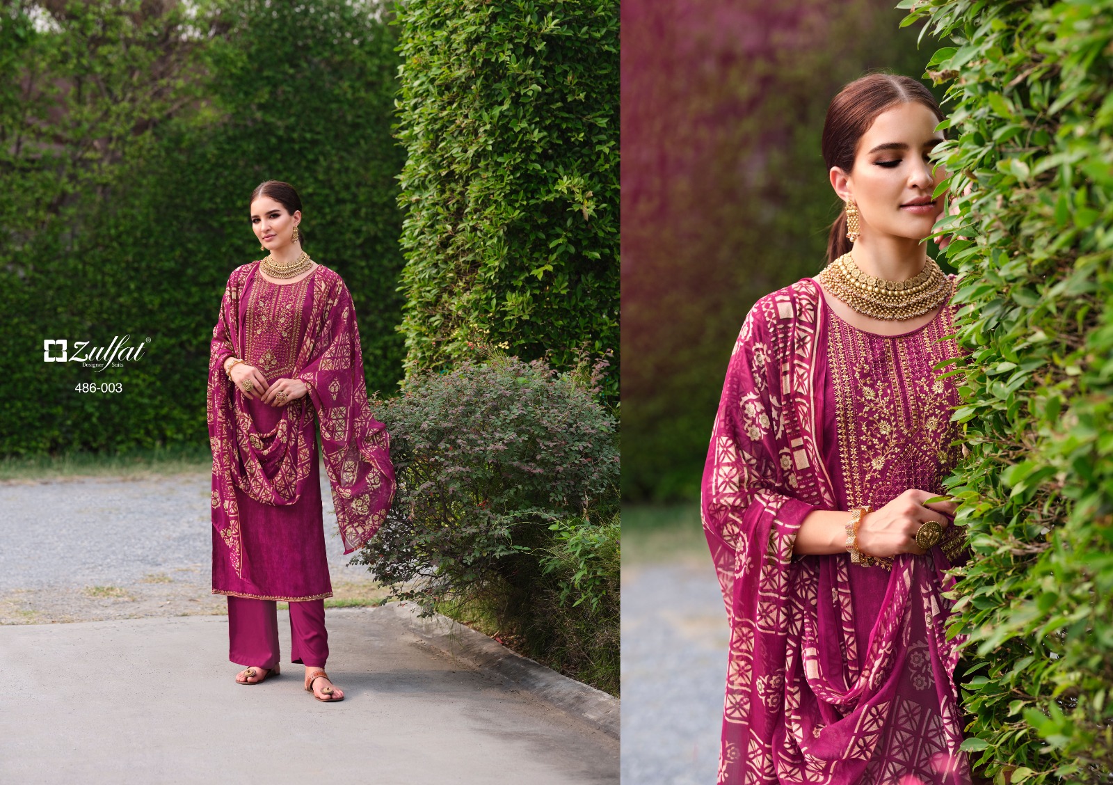 zulfat designer suit taisha viscose regal look salwar suit catalog