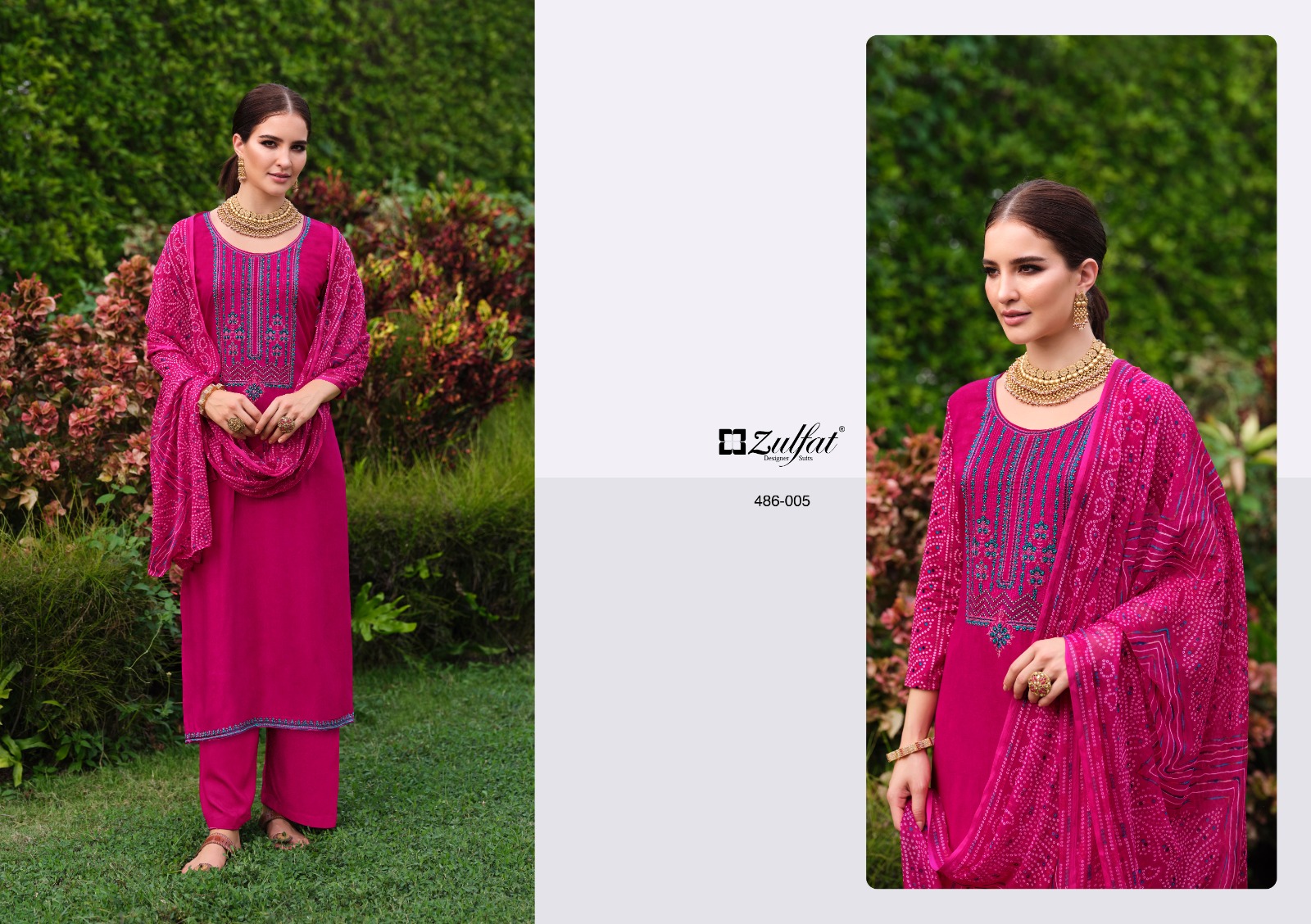 zulfat designer suit taisha viscose regal look salwar suit catalog