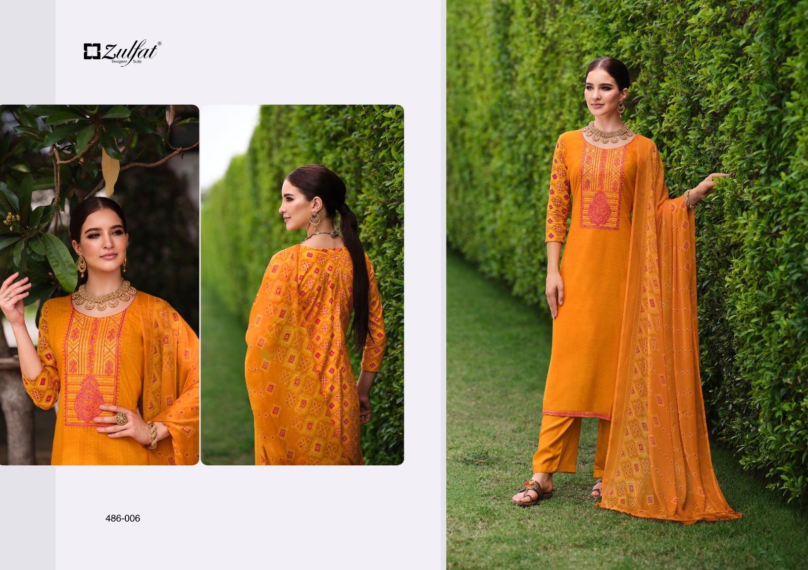 zulfat designer suit taisha viscose regal look salwar suit catalog