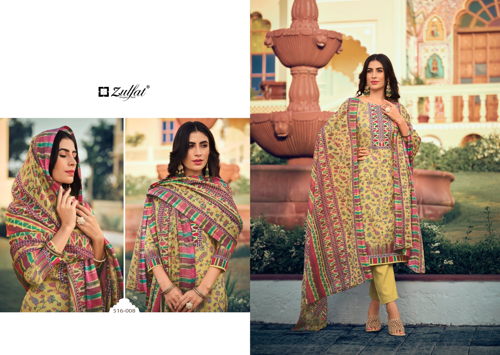 zulfat designer suits meera cotton innovative look salwar suit catalog