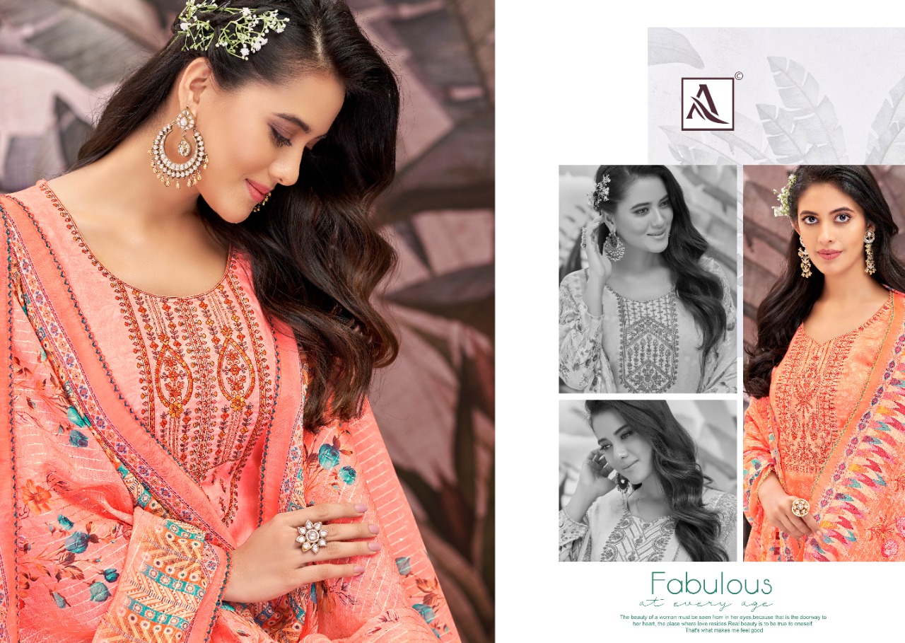 alok suit amaraa zam cotton gorgeous look salwar suit catalog