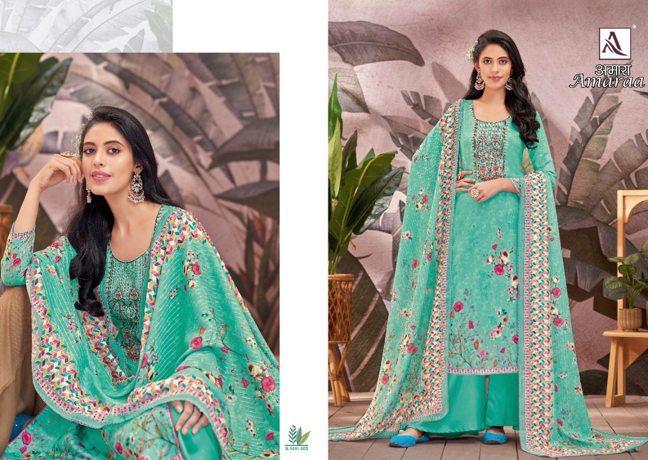 alok suit amaraa zam cotton gorgeous look salwar suit catalog