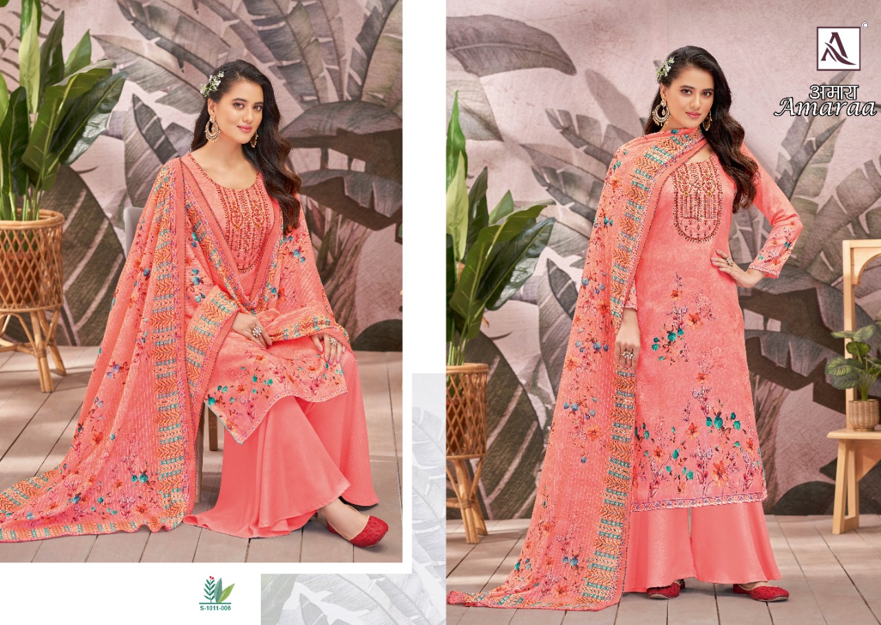 alok suit amaraa zam cotton gorgeous look salwar suit catalog