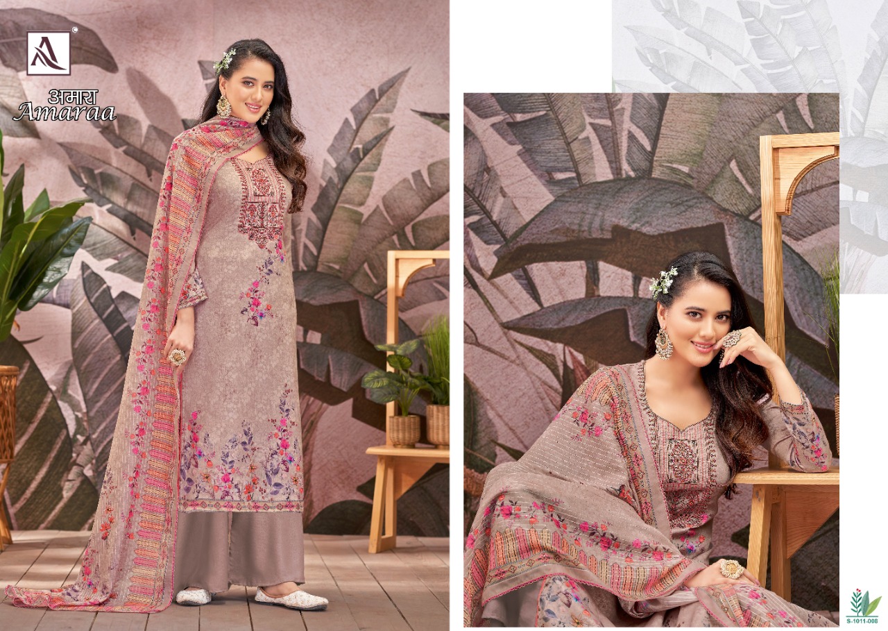 alok suit amaraa zam cotton gorgeous look salwar suit catalog