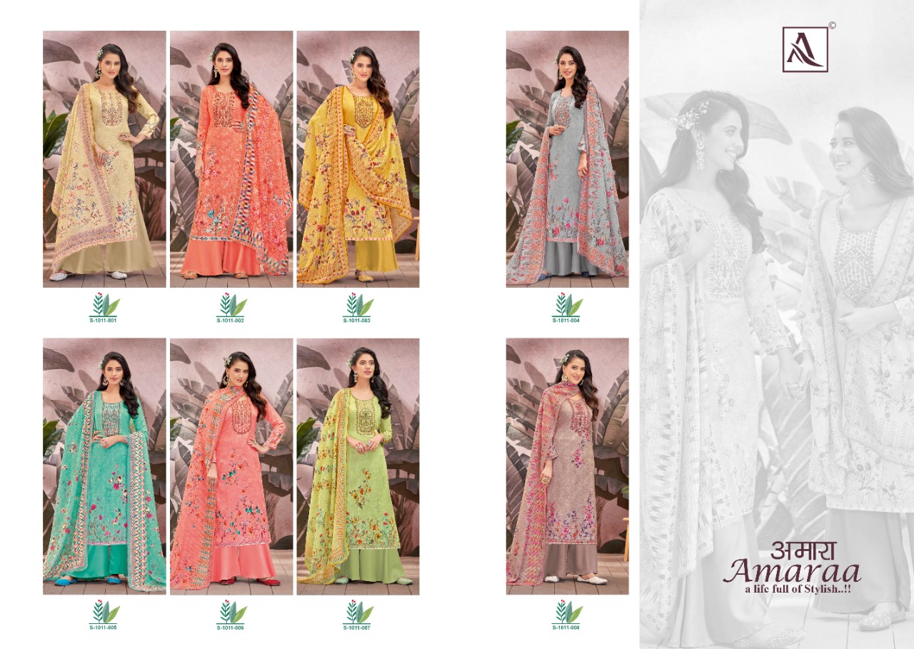 alok suit amaraa zam cotton gorgeous look salwar suit catalog