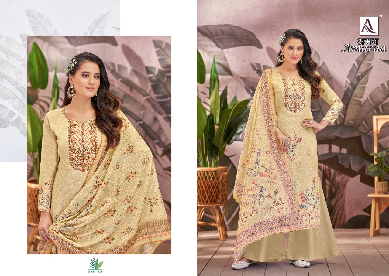 alok suit amaraa zam cotton gorgeous look salwar suit catalog