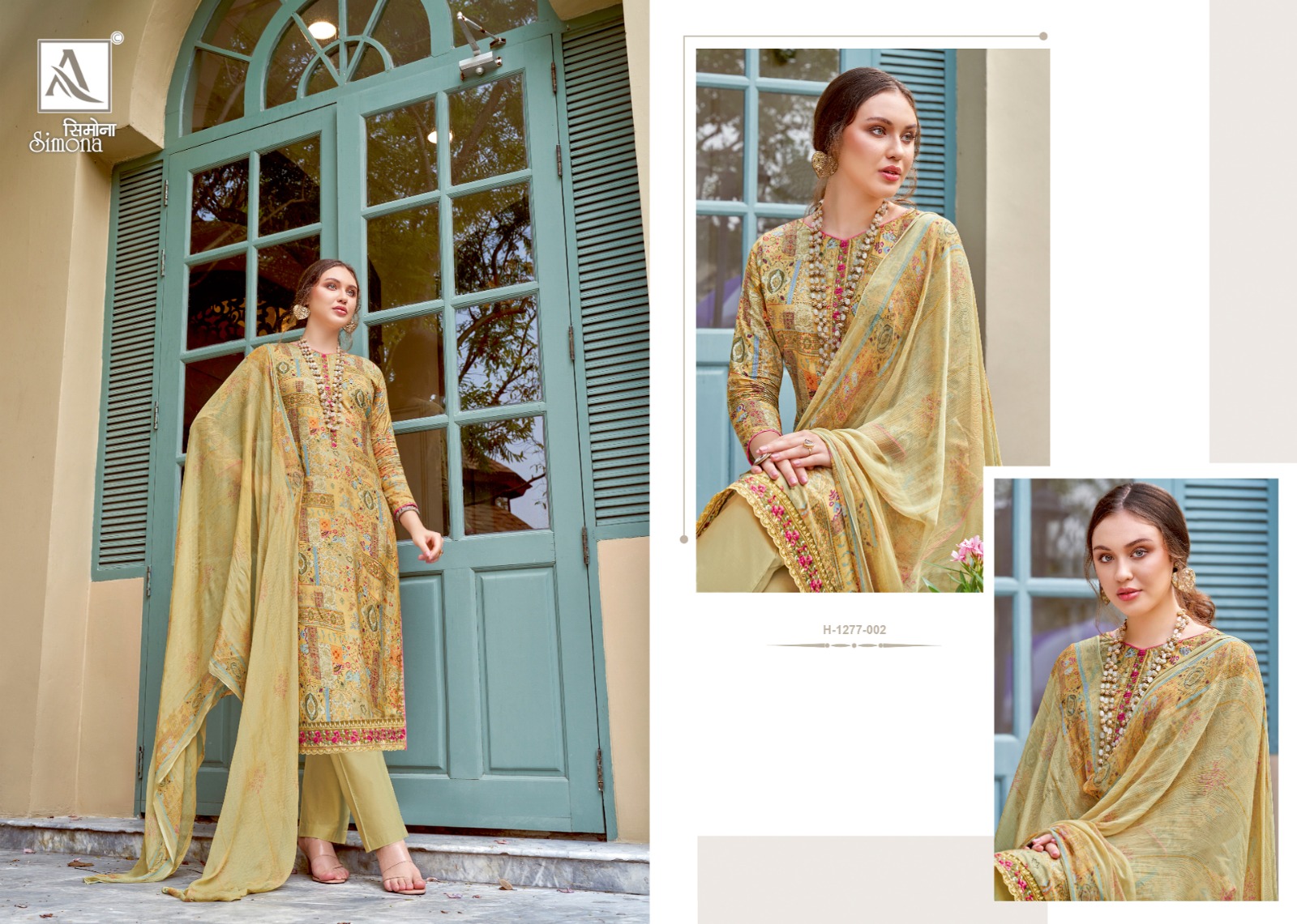 alok suit simona viscose regal look salwar suit catalog