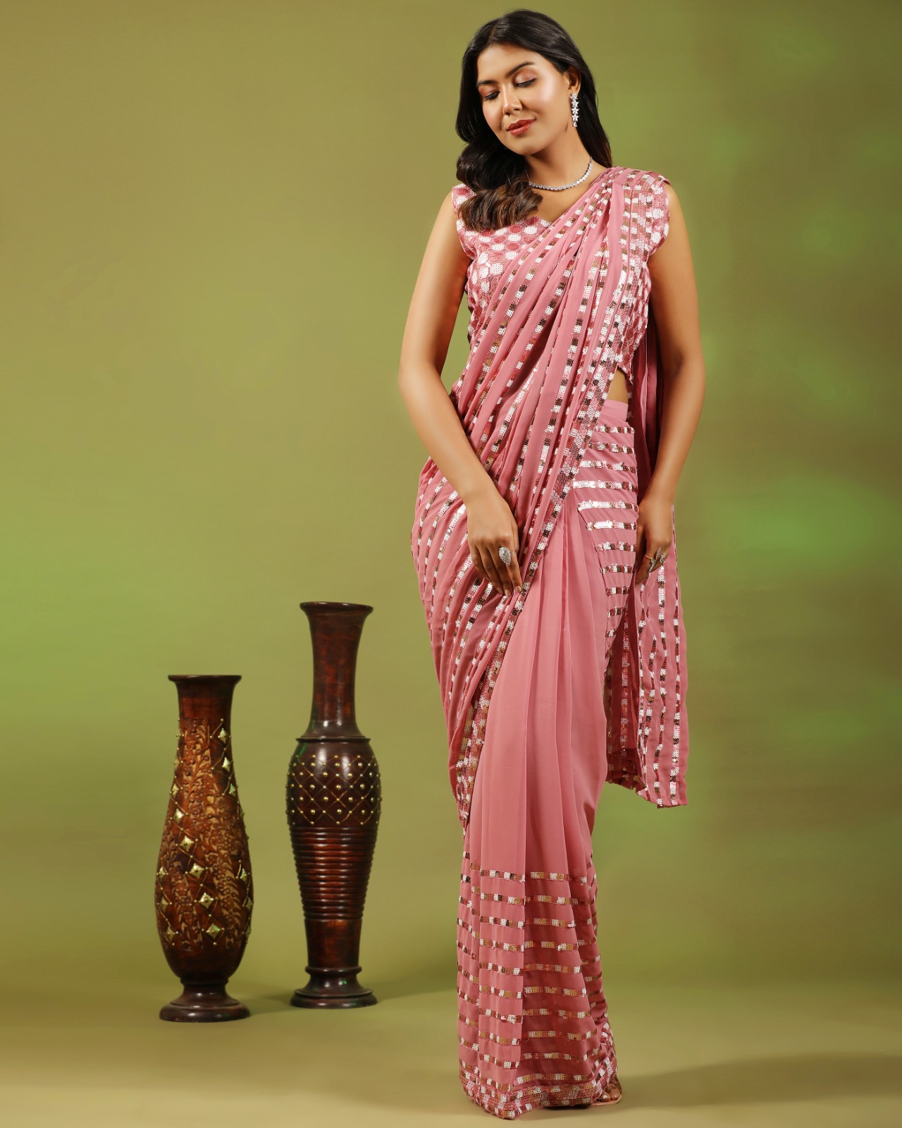 amoha trendz d no 248 georgette graceful look saree catalog