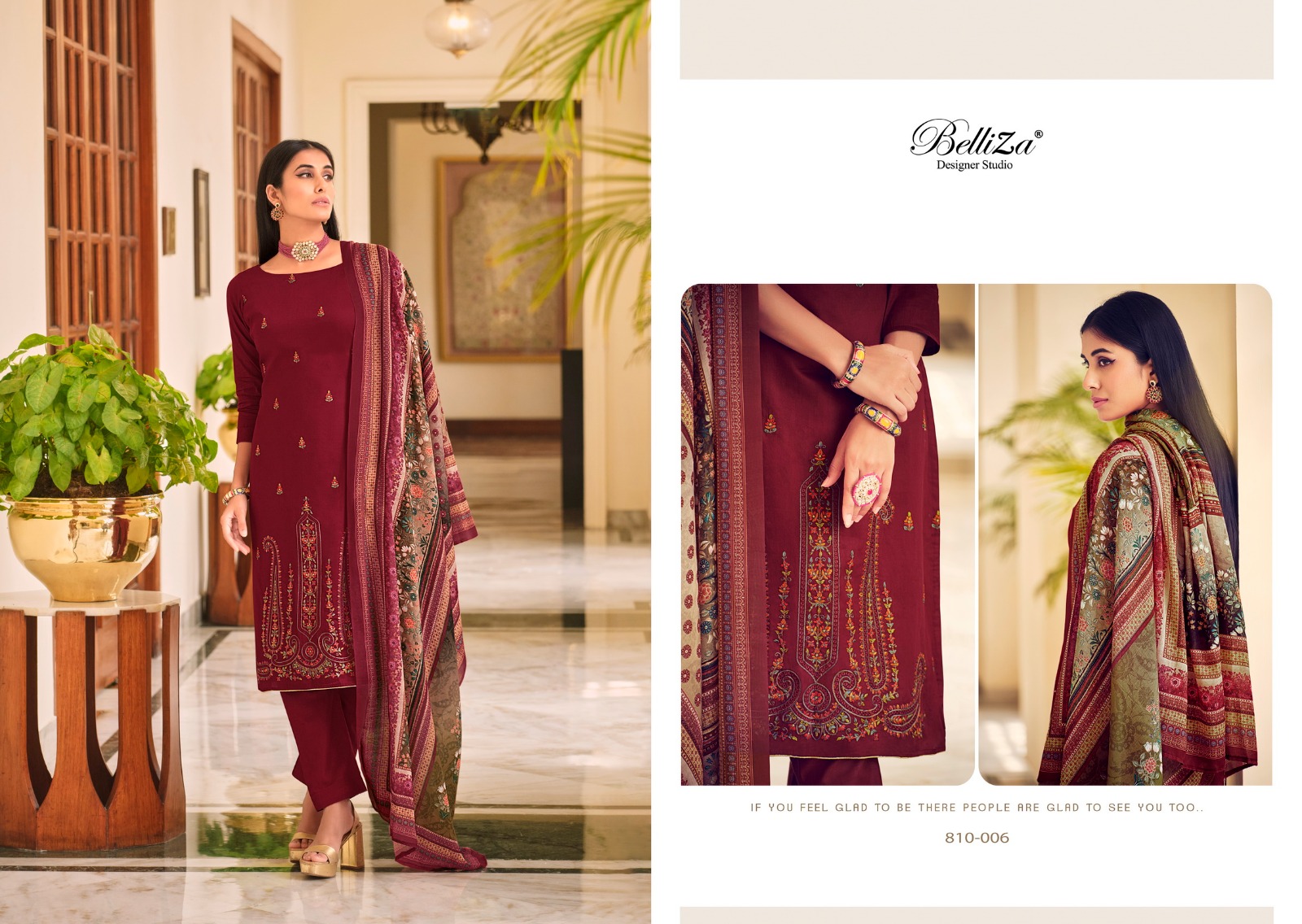 belliza designer studio ibadat jam cotton catchy look salwar suit catalog