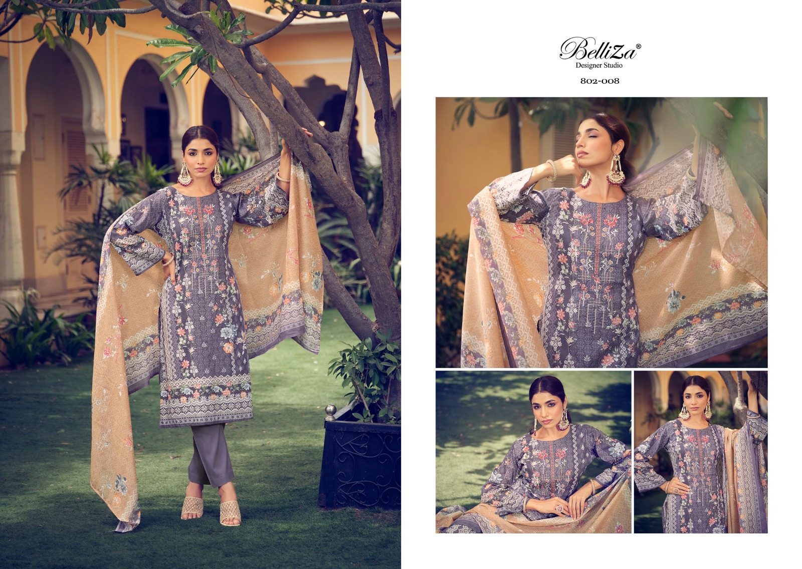 belliza designer studio naira vol 12 cotton innovative look salwar suit catalog