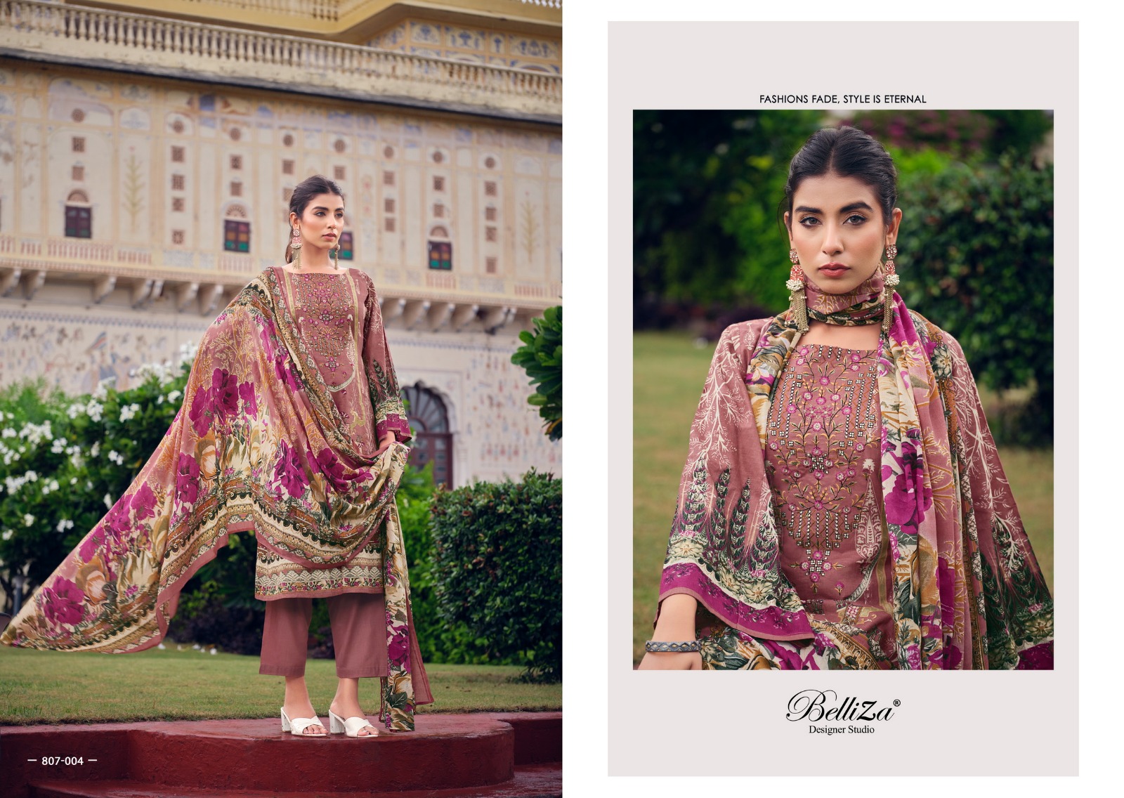 belliza designer studio naira vol 13 cotton innovative look salwar suit catalog