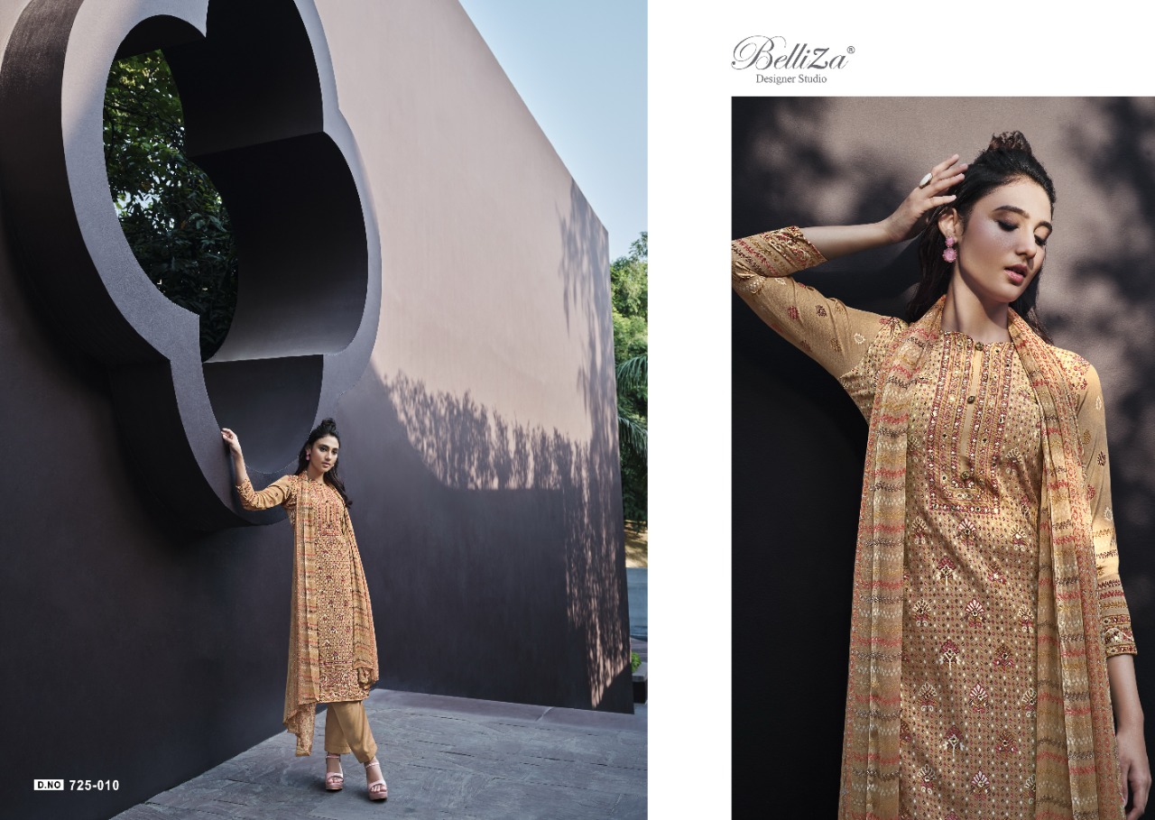 belliza designer studio shadows crape innovative look salwar suit catalog