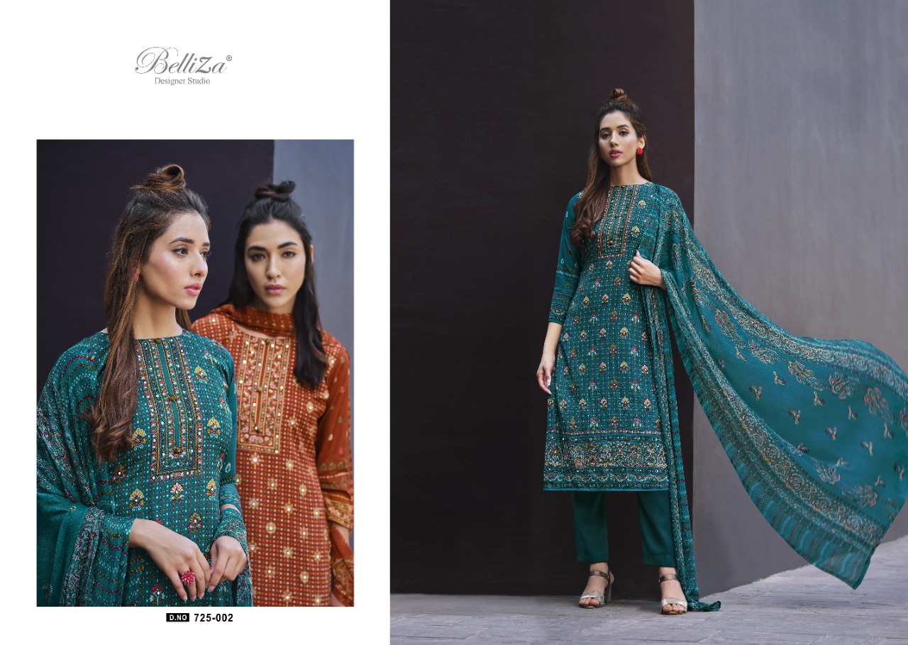 belliza designer studio shadows crape innovative look salwar suit catalog