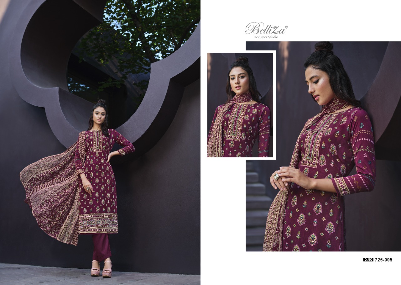 belliza designer studio shadows crape innovative look salwar suit catalog