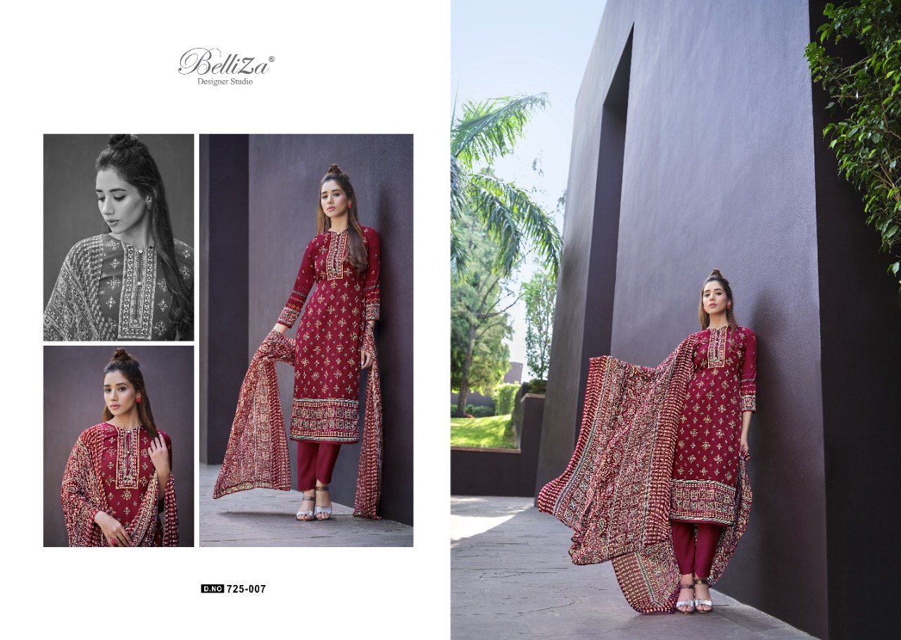 belliza designer studio shadows crape innovative look salwar suit catalog