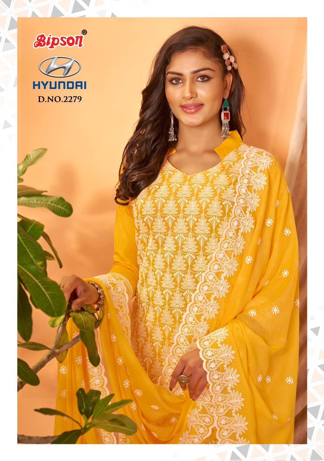 bipson hyundai 2279 cotton attractive look salwar suit catalog