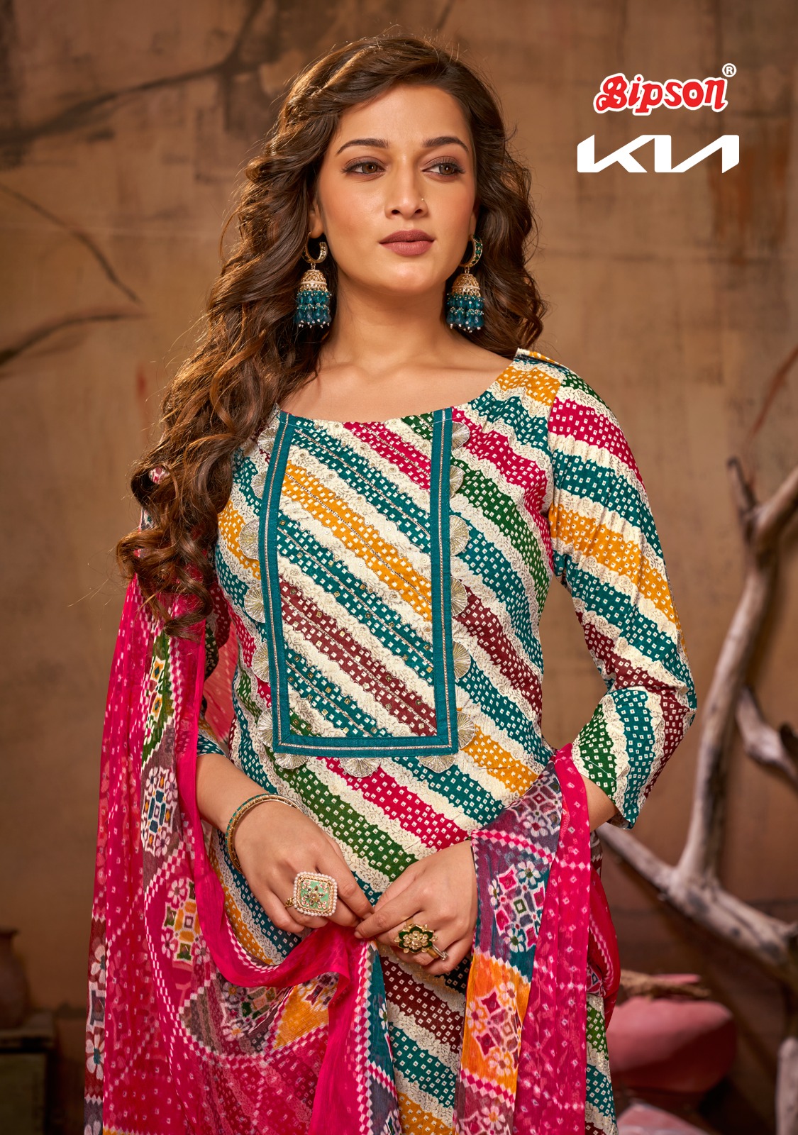 bipson kia 2252 cotton decent look salwar suit catalog