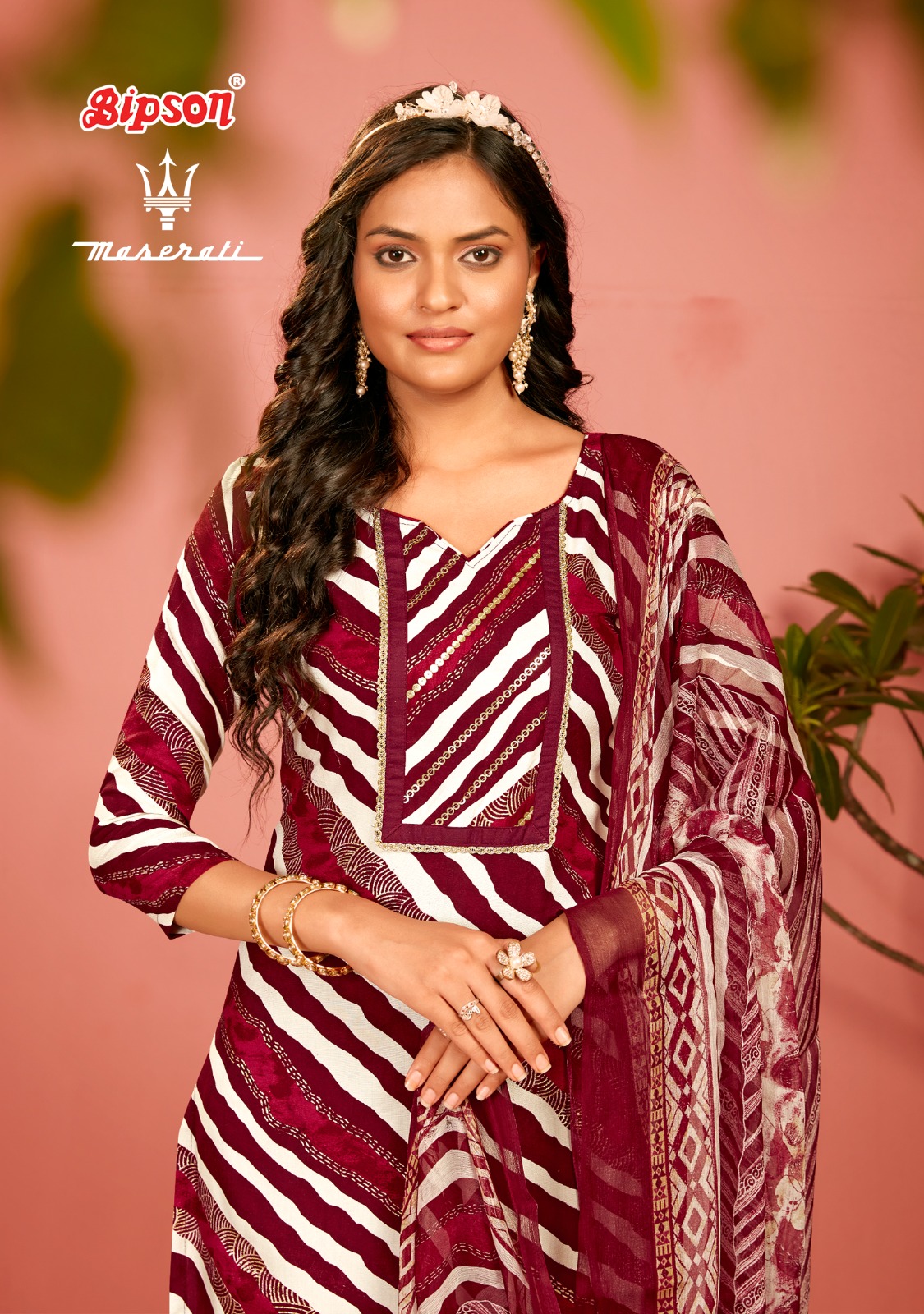 bipson Maserati 2243 cotton elegant look salwar suit catalog