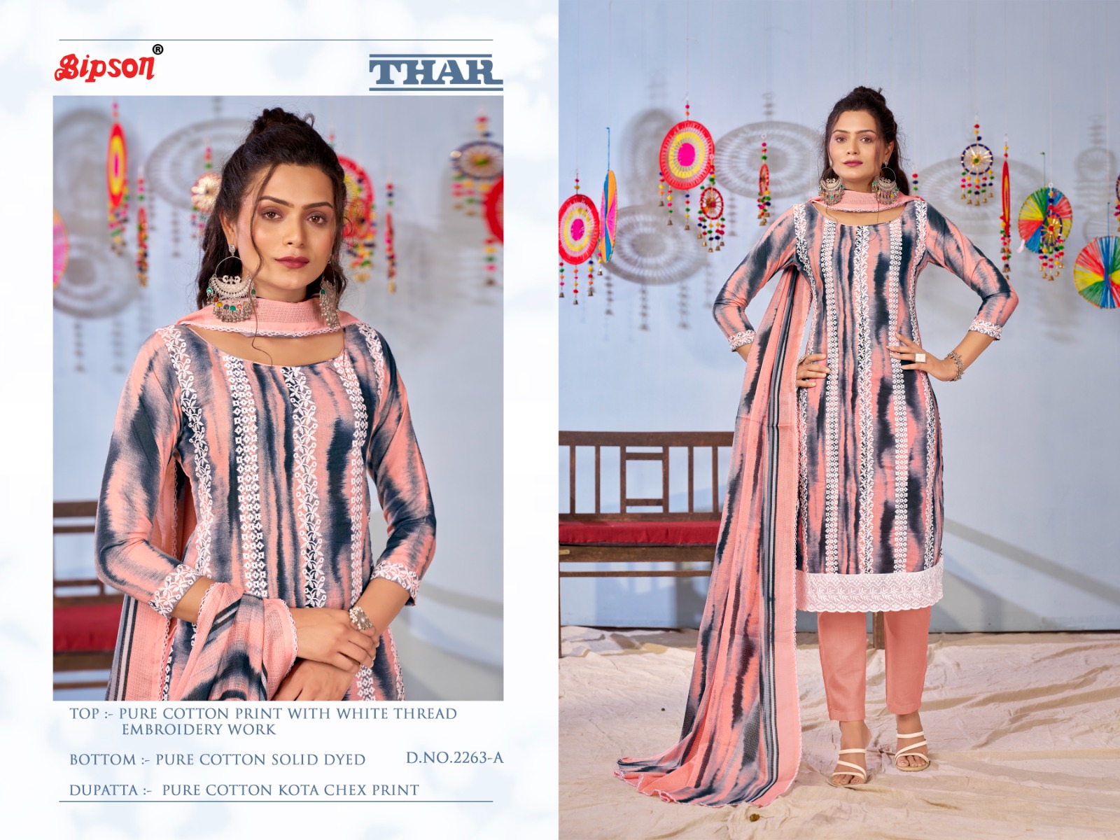 bipson thar 2263 cotton elegant look salwar suit catalog