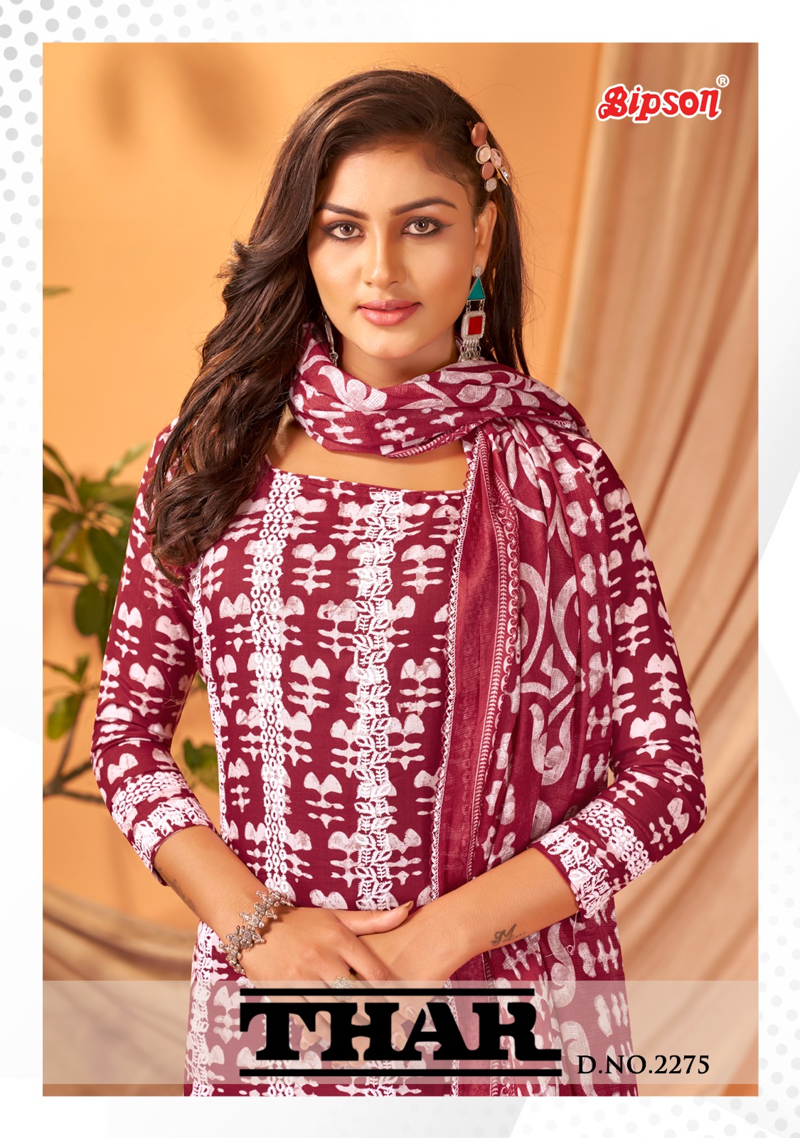 bipson thar 2275 cotton exclusive print salwar suit catalog