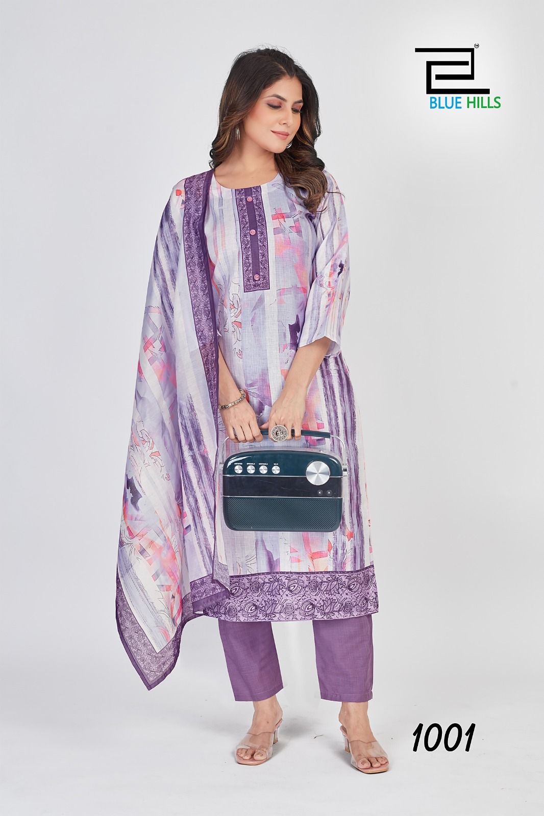 blue hills dollar cotton exclusive print top bottom with dupatta catalog