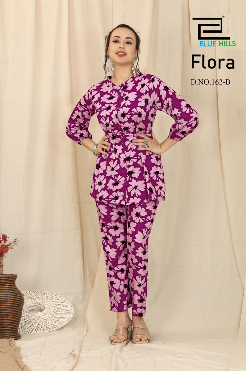 blue hills flora crepe exclusive print top bottom catalog