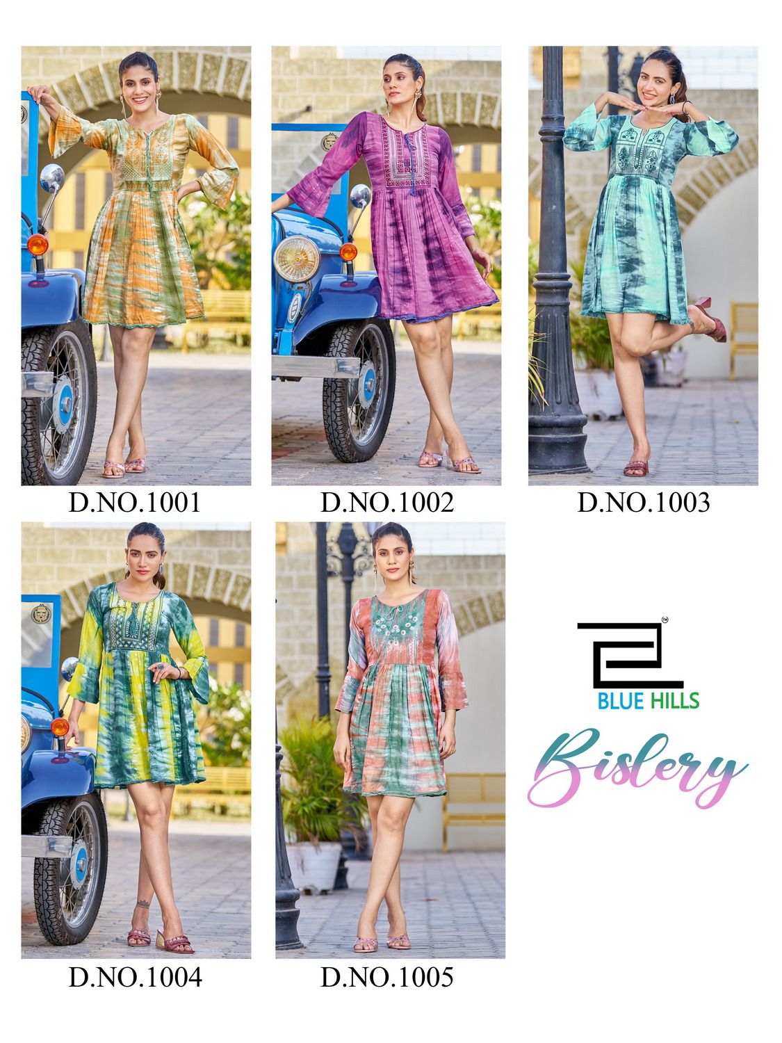 blue house Bislery rayon stylish look kurti catalog