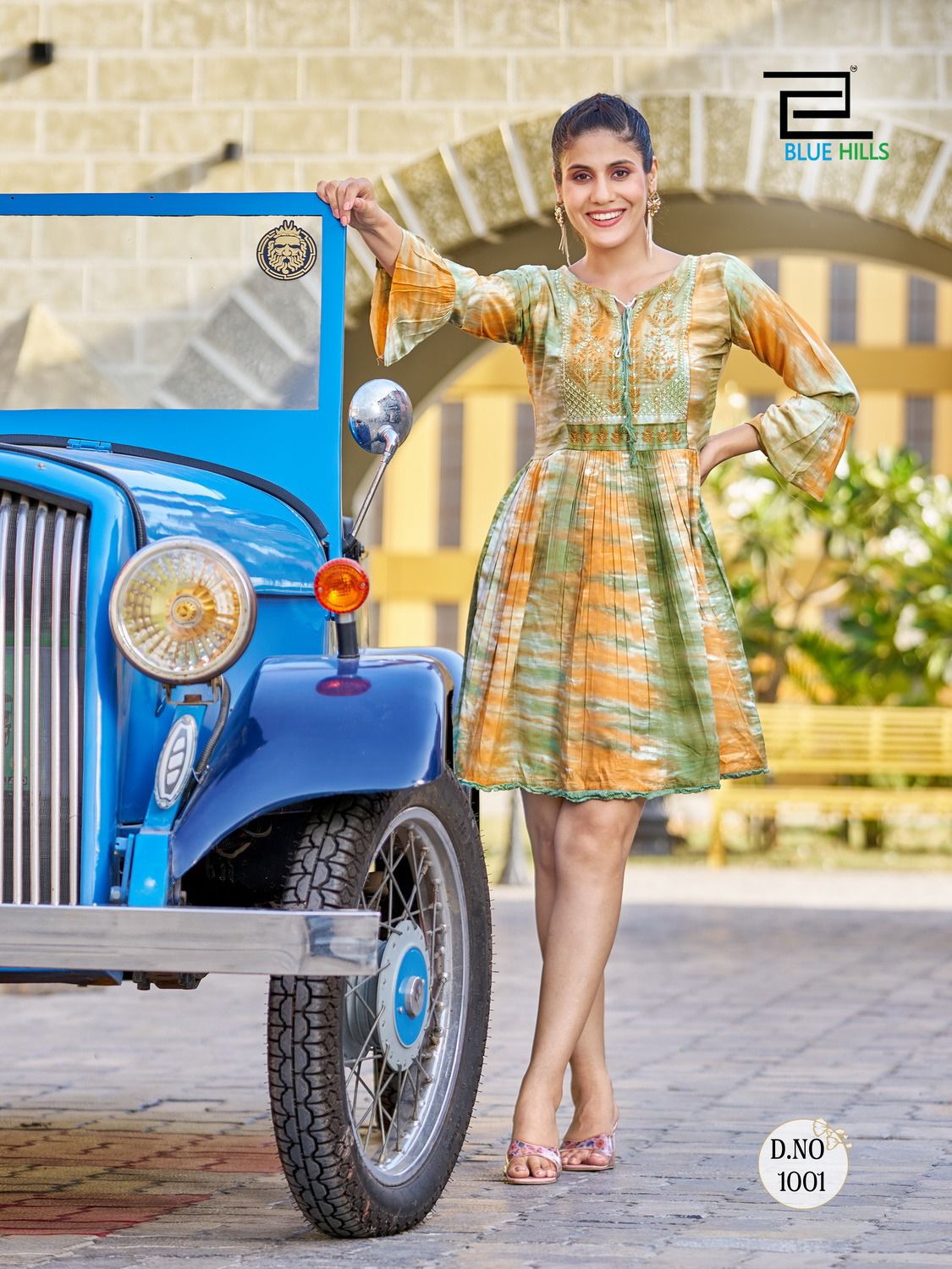 blue house Bislery rayon stylish look kurti catalog