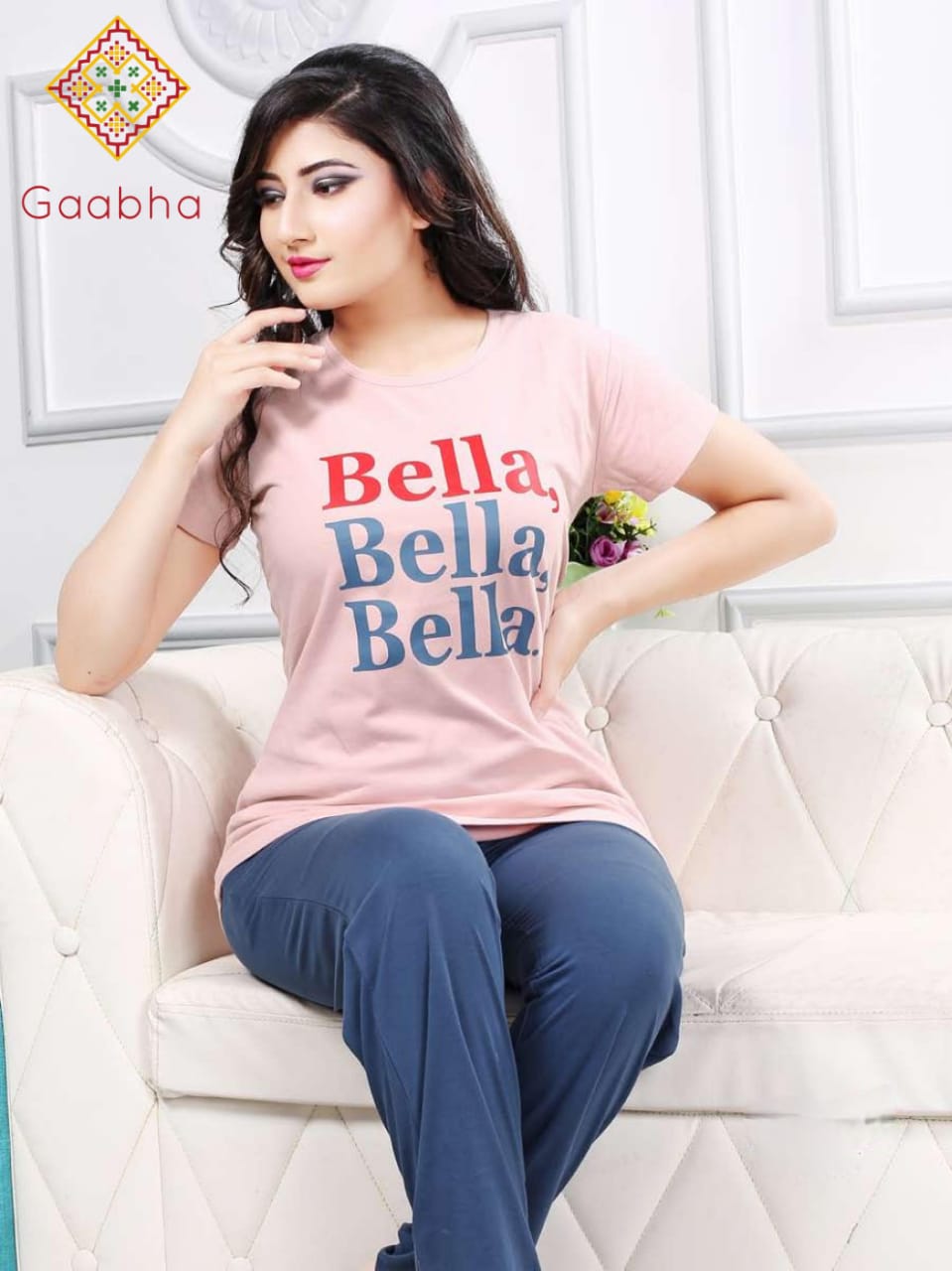 Gaabha sweet dream vol 3 cotton printed night wear collection