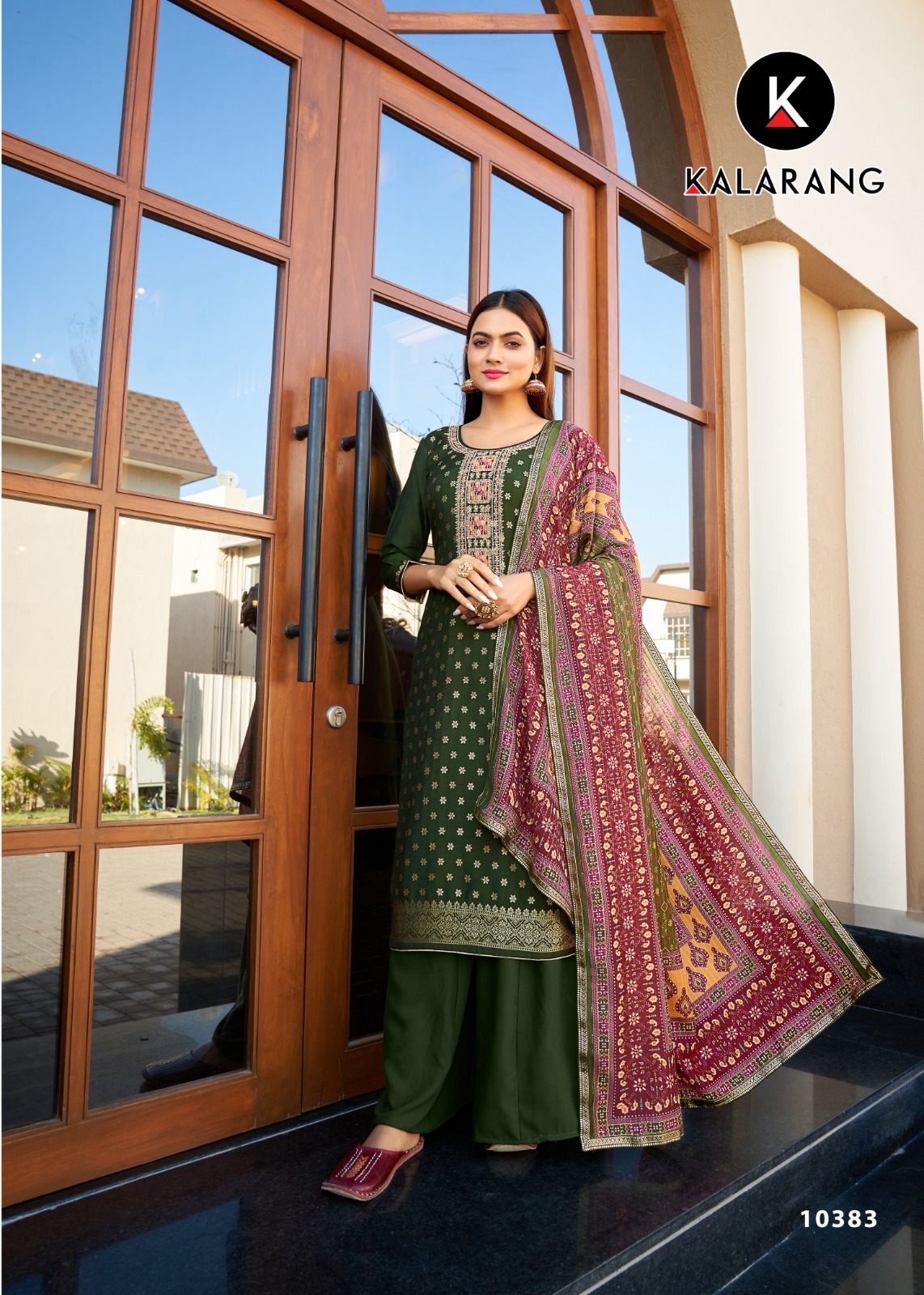 kalarang mittal Pure Muslin Dola Jequard innovative look salwar suit catalog