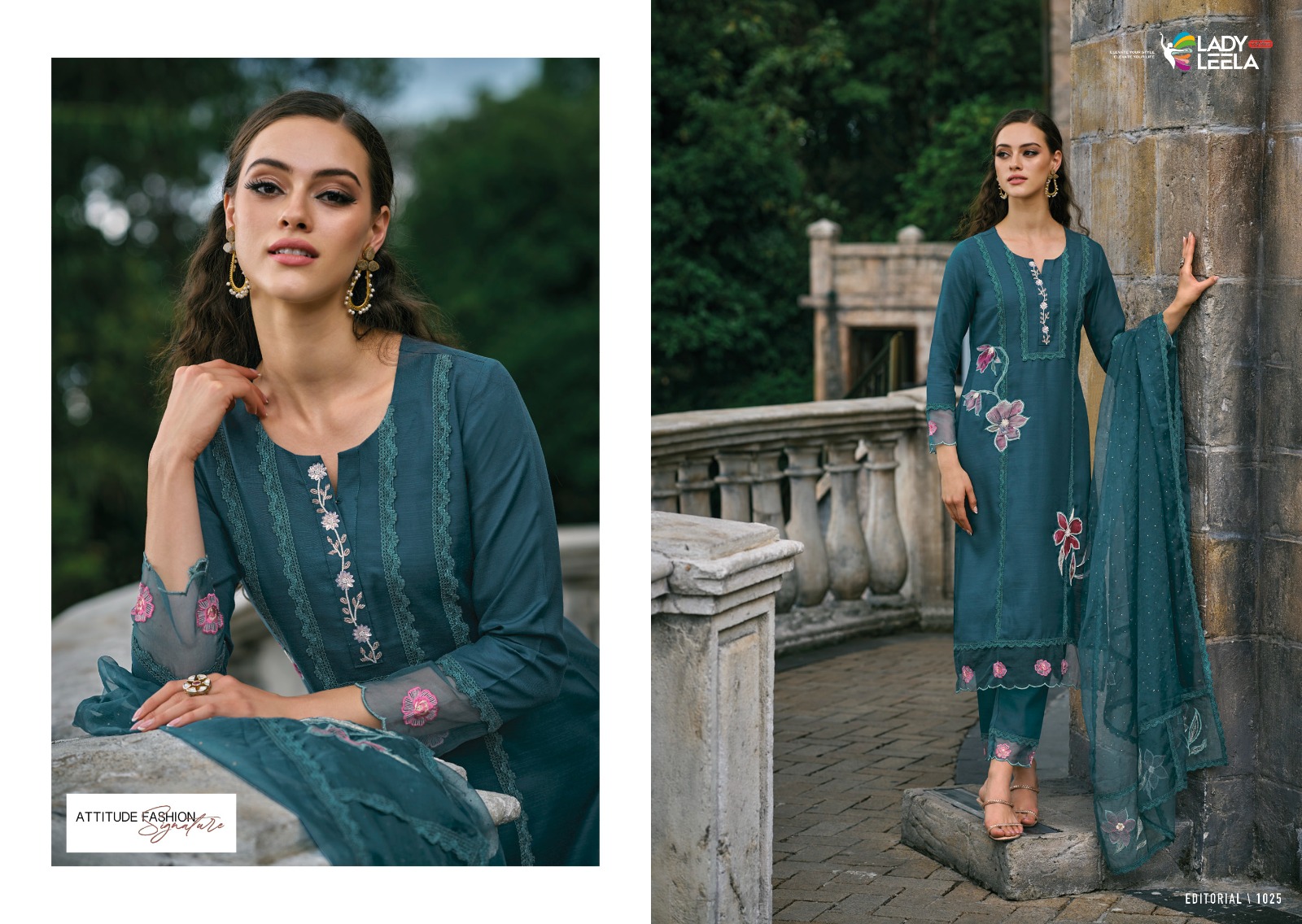 lady leela ibadat viscose innovative look kurti pant with dupatta catalog