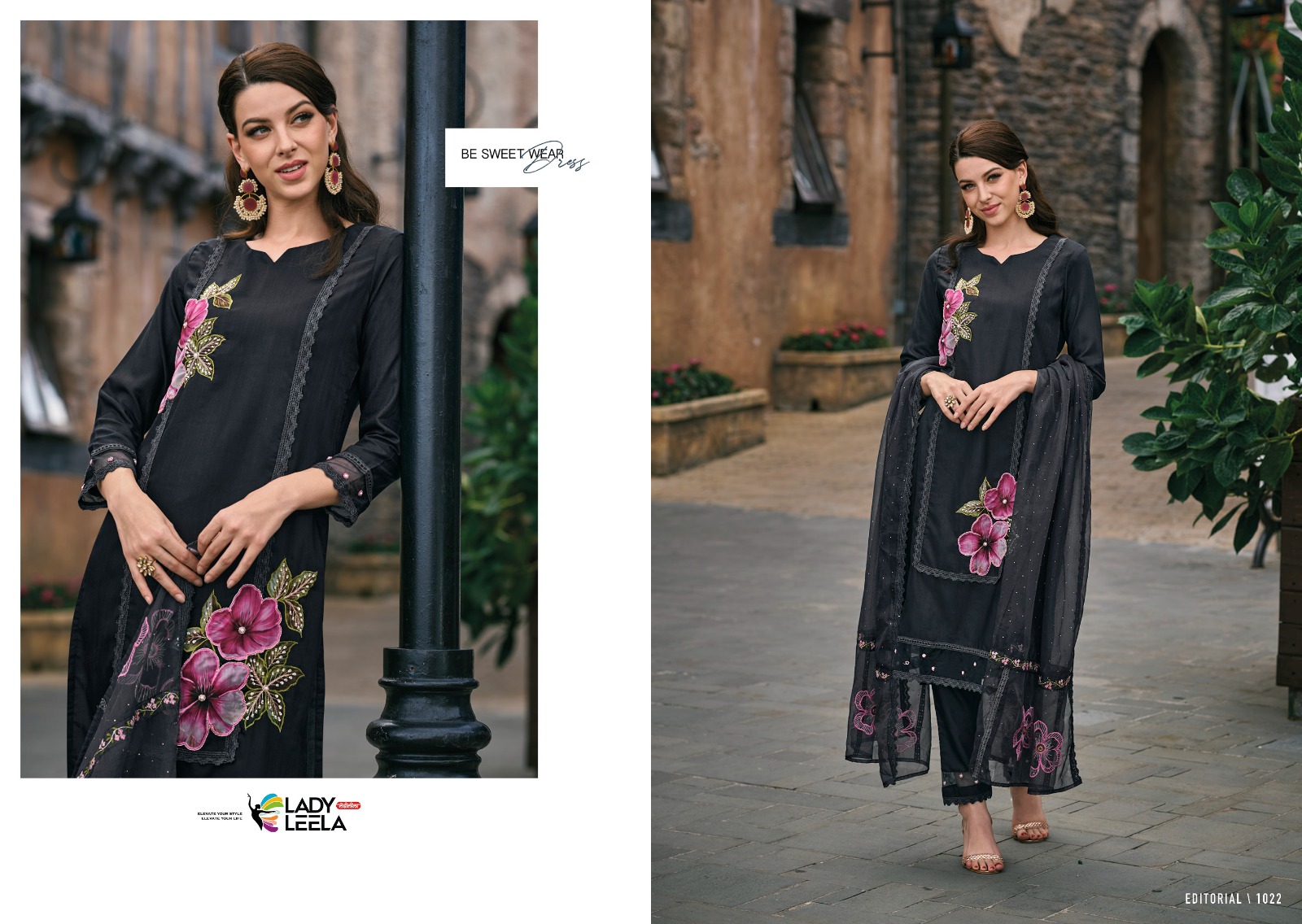 lady leela ibadat viscose innovative look kurti pant with dupatta catalog