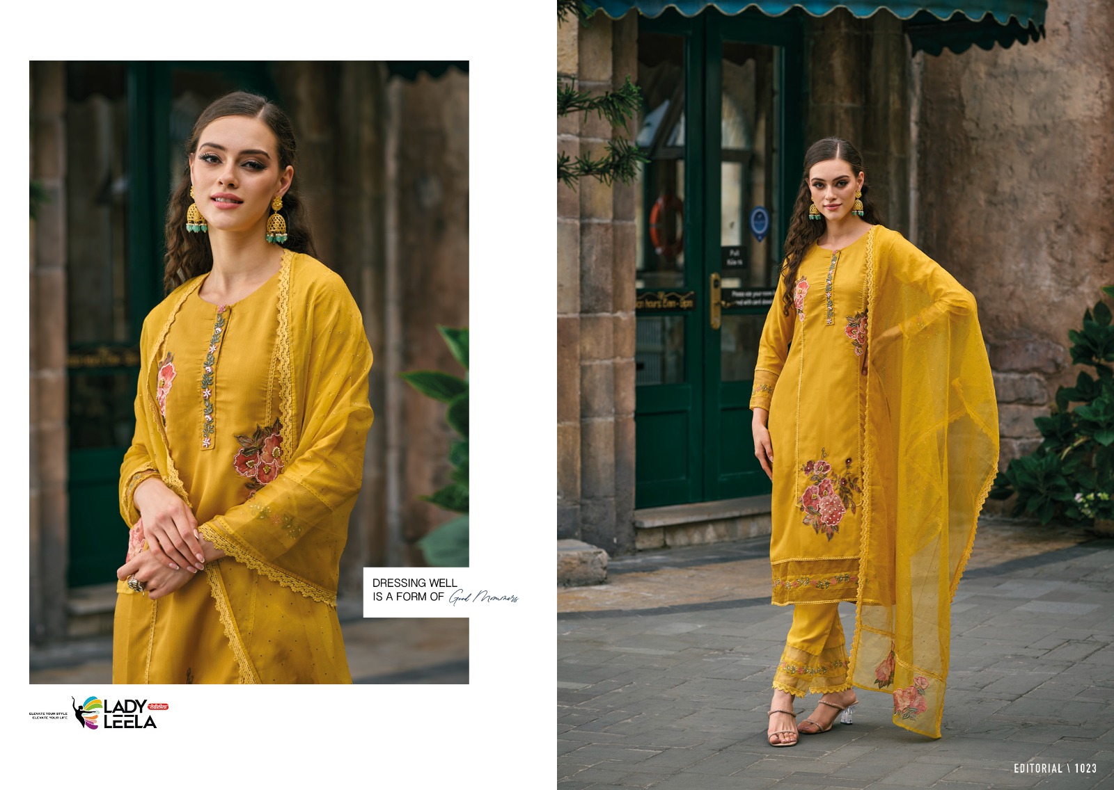 lady leela ibadat viscose innovative look kurti pant with dupatta catalog