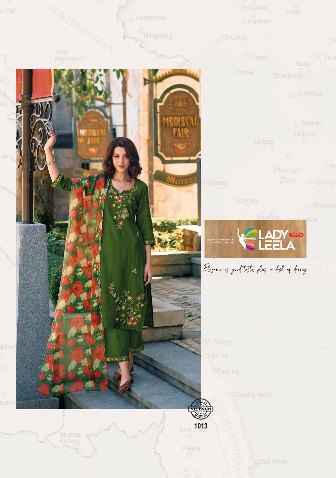 lady leela meher viscose regal look kurti pant with dupatta catalog