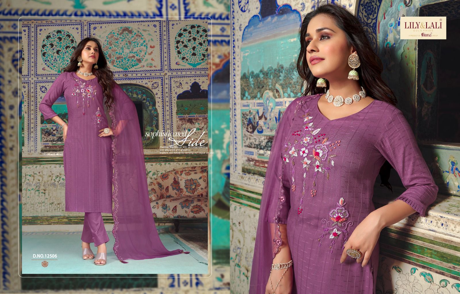 lily and lali metro fusion viscose new and modern look top bottom with dupatta catalog